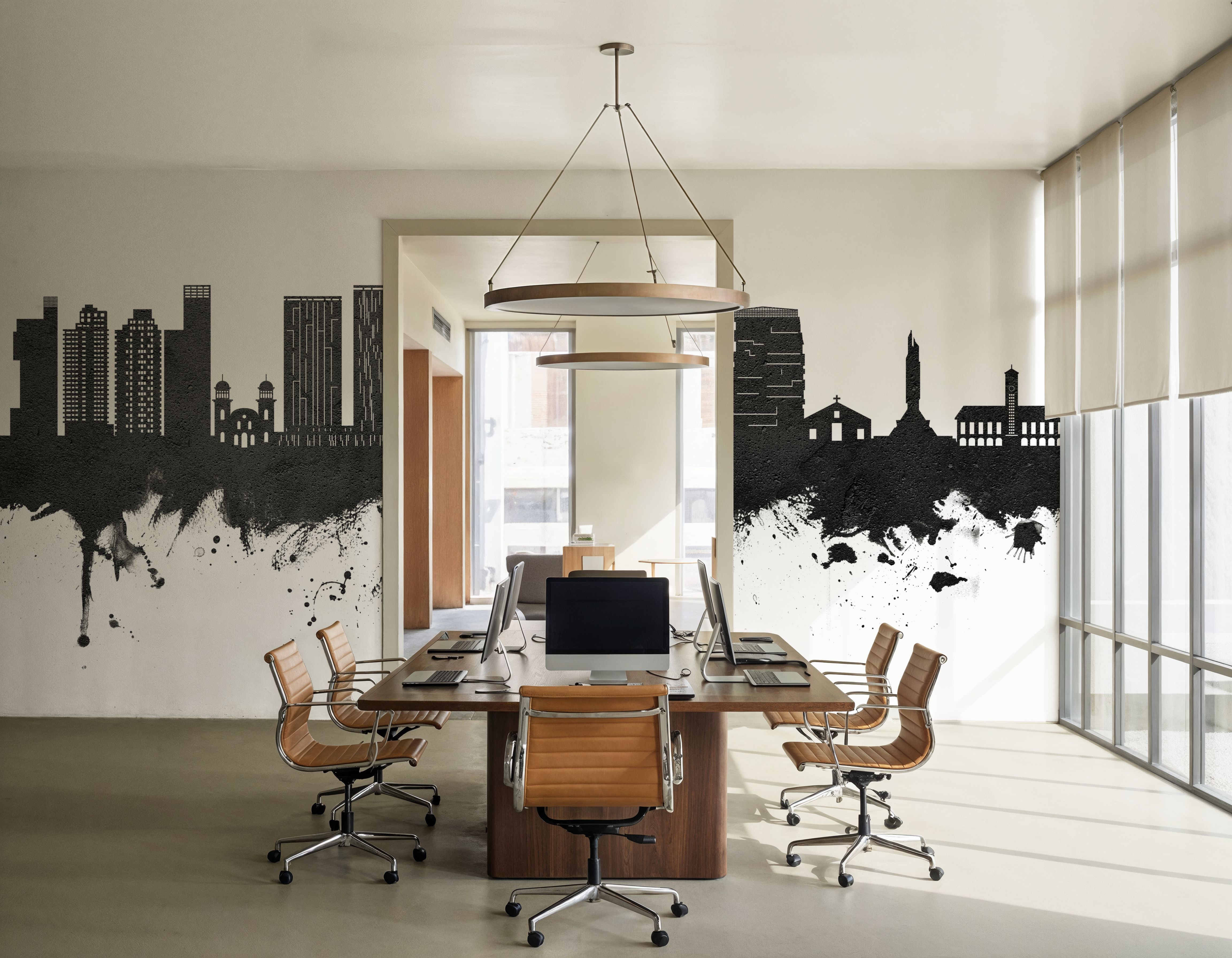 Luanda Skyline Black & White