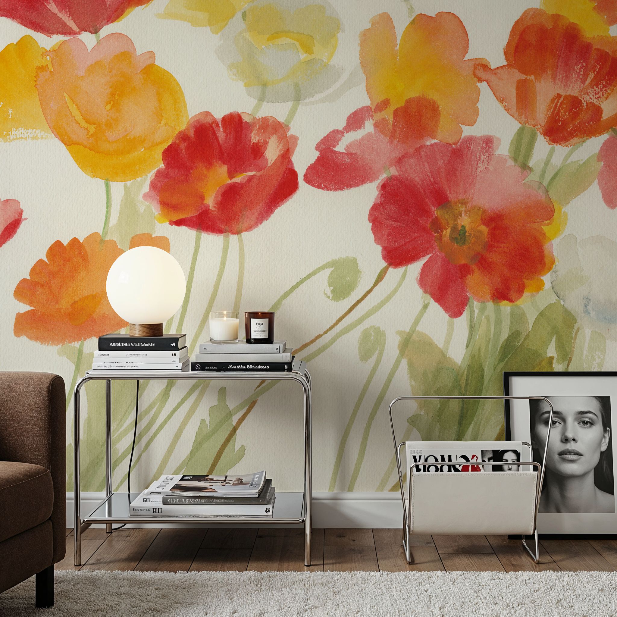 Bright Poppies I