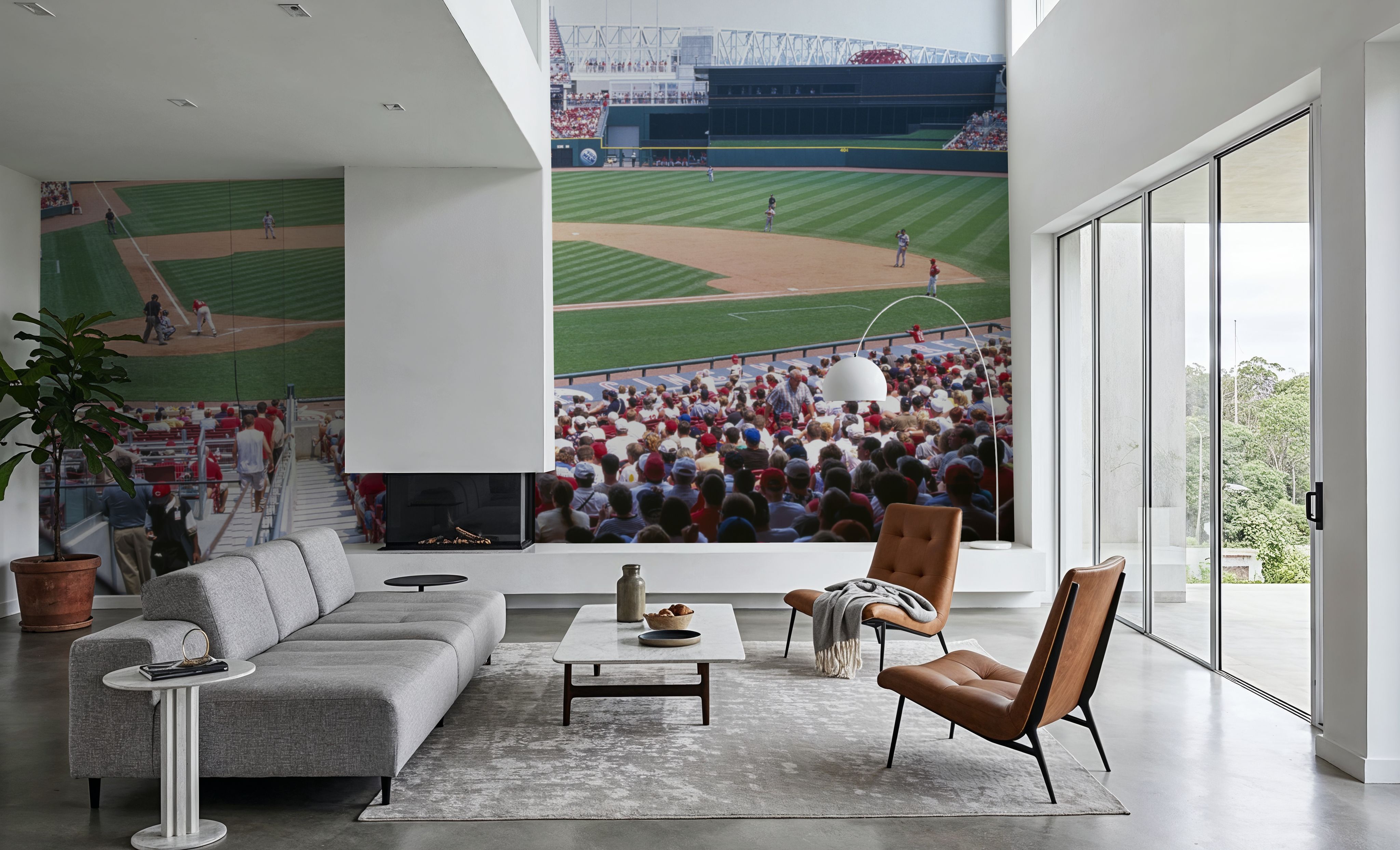 Wall Mural - Diamond Glory Arena - Sports mural wallpaper - Green - Living room - Wallism Ireland - Premium, Textured or Peel & Stick