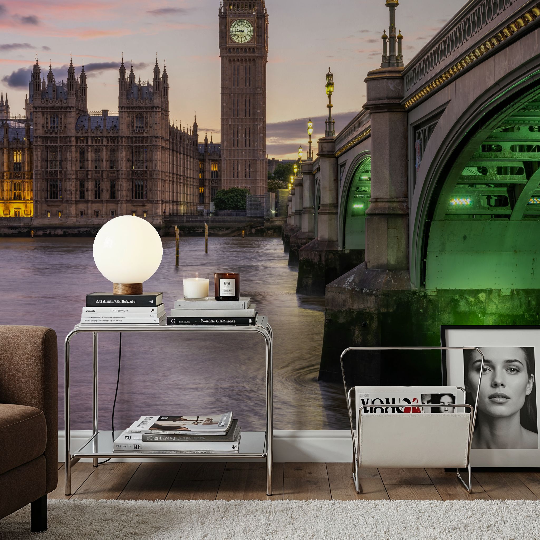 Big Ben and Westminster Bridge at Sunset