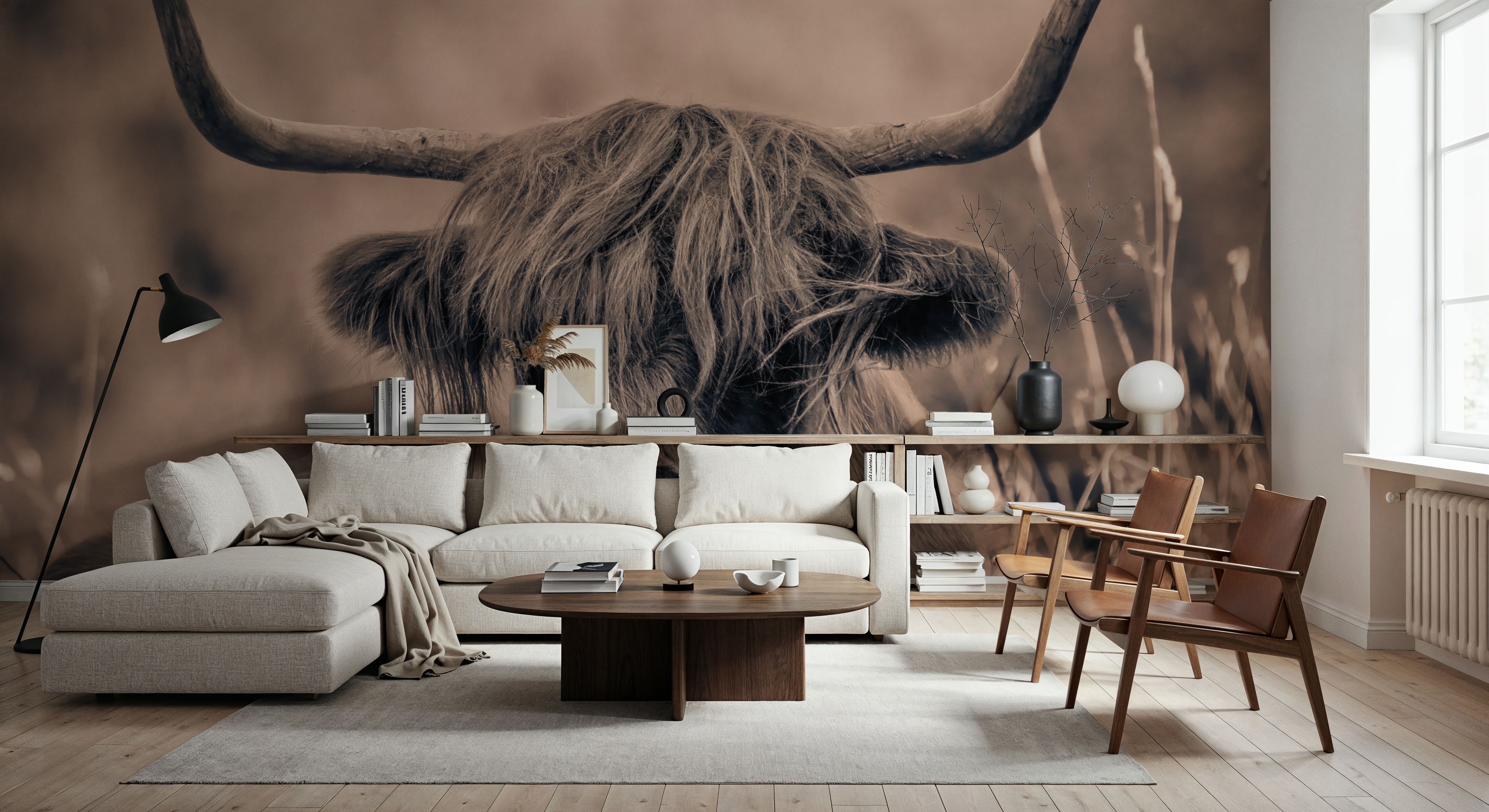 Highland Meadow Portrait Sepia