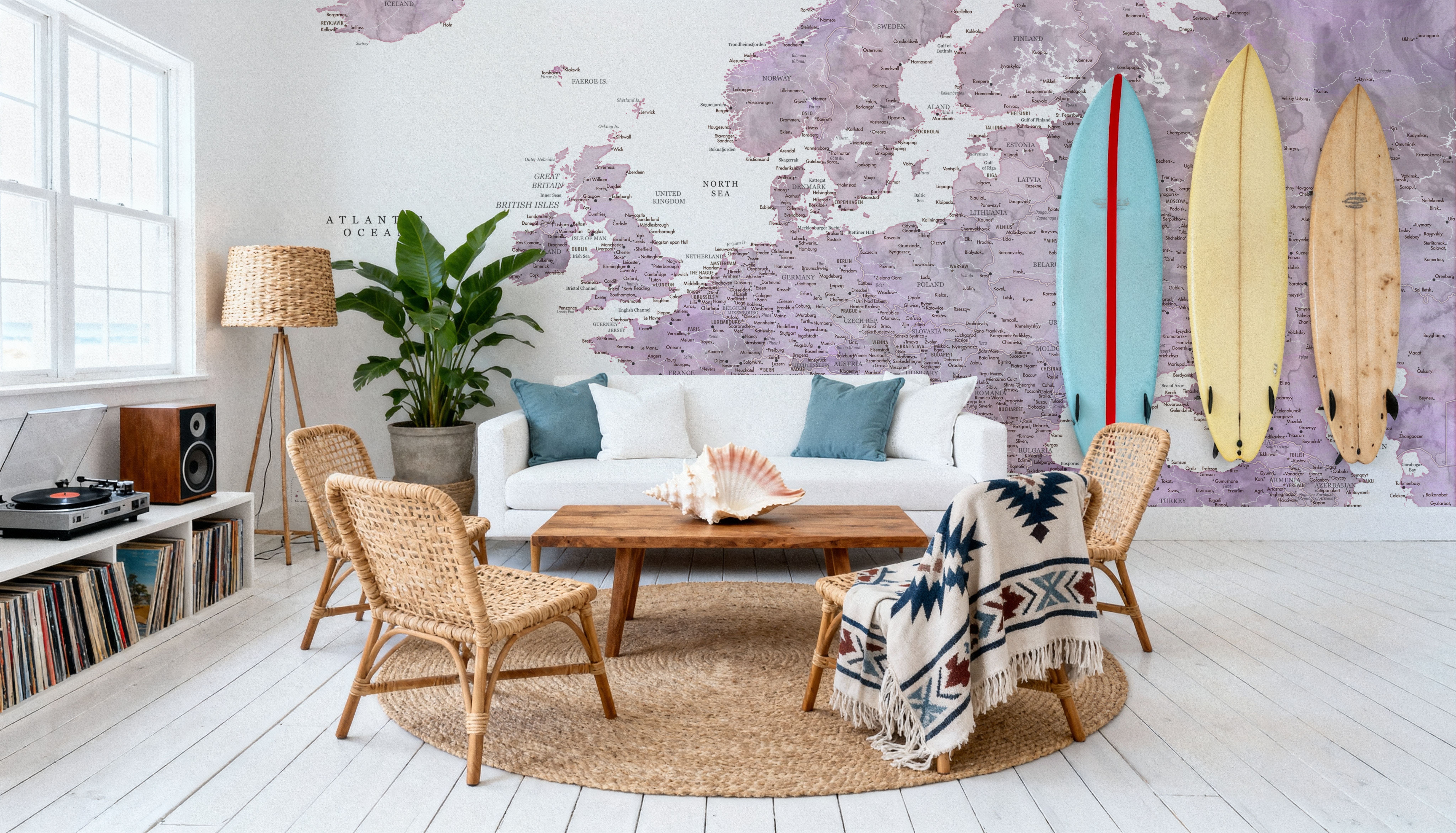 Europe Map Detailed - Cecilie