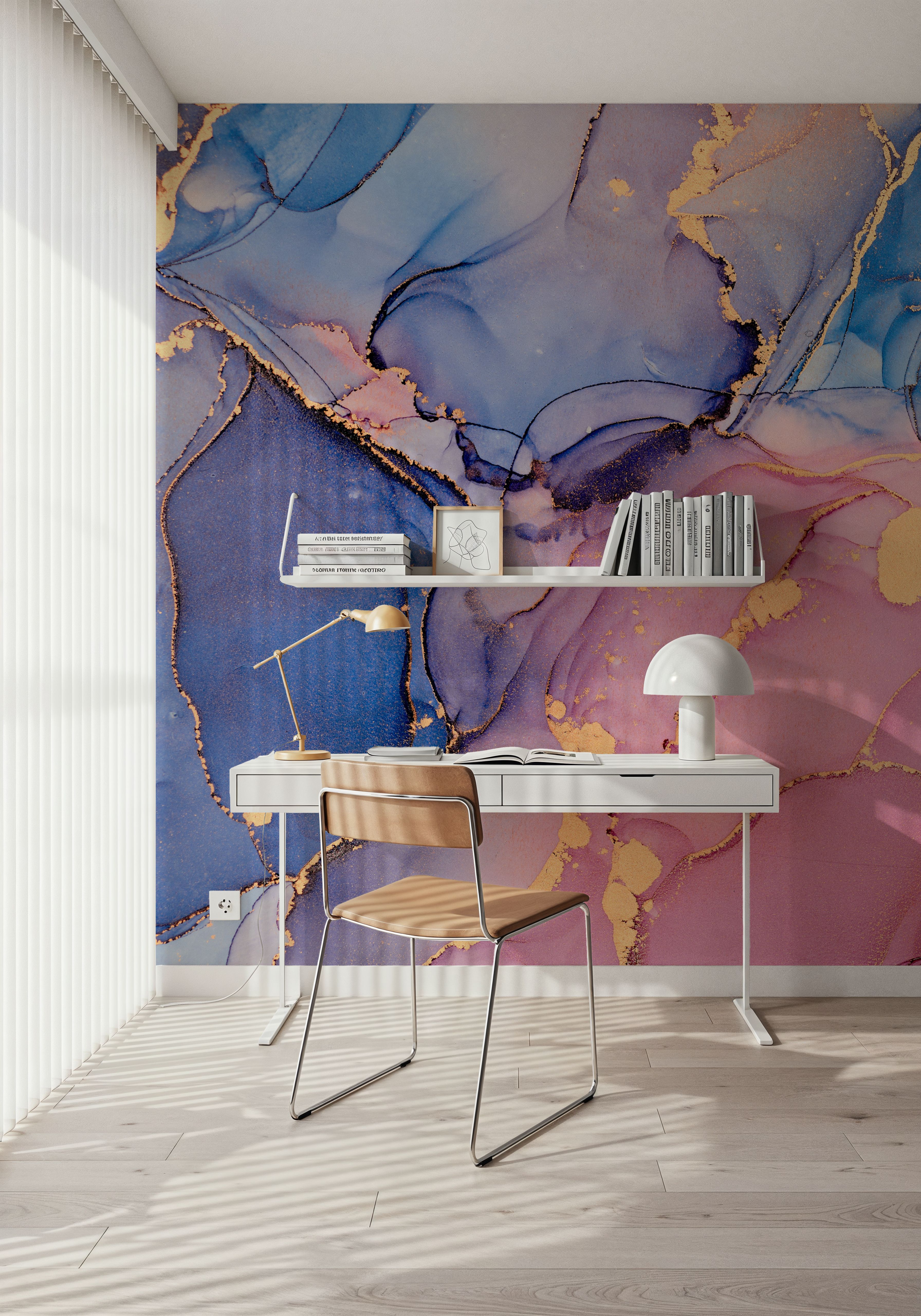 Free-Flow Ink Blue And Pink