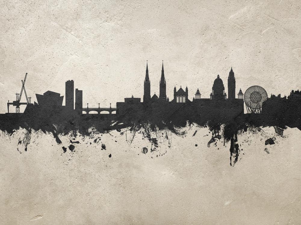 Belfast Northern Ireland Skyline Concrete