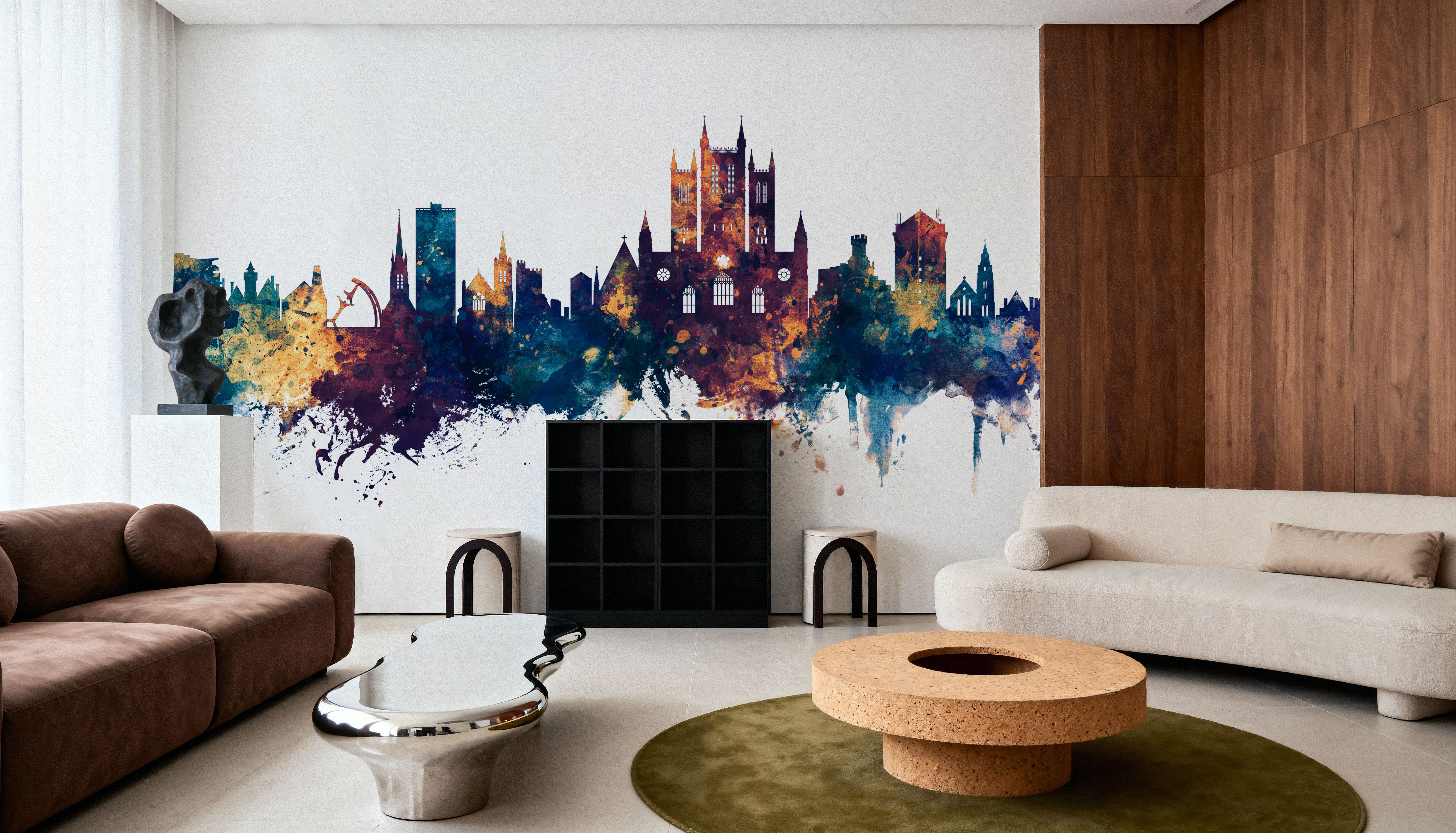 Lincoln England Skyline Blue & Bronze