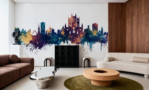Lincoln England Skyline Blue & Bronze