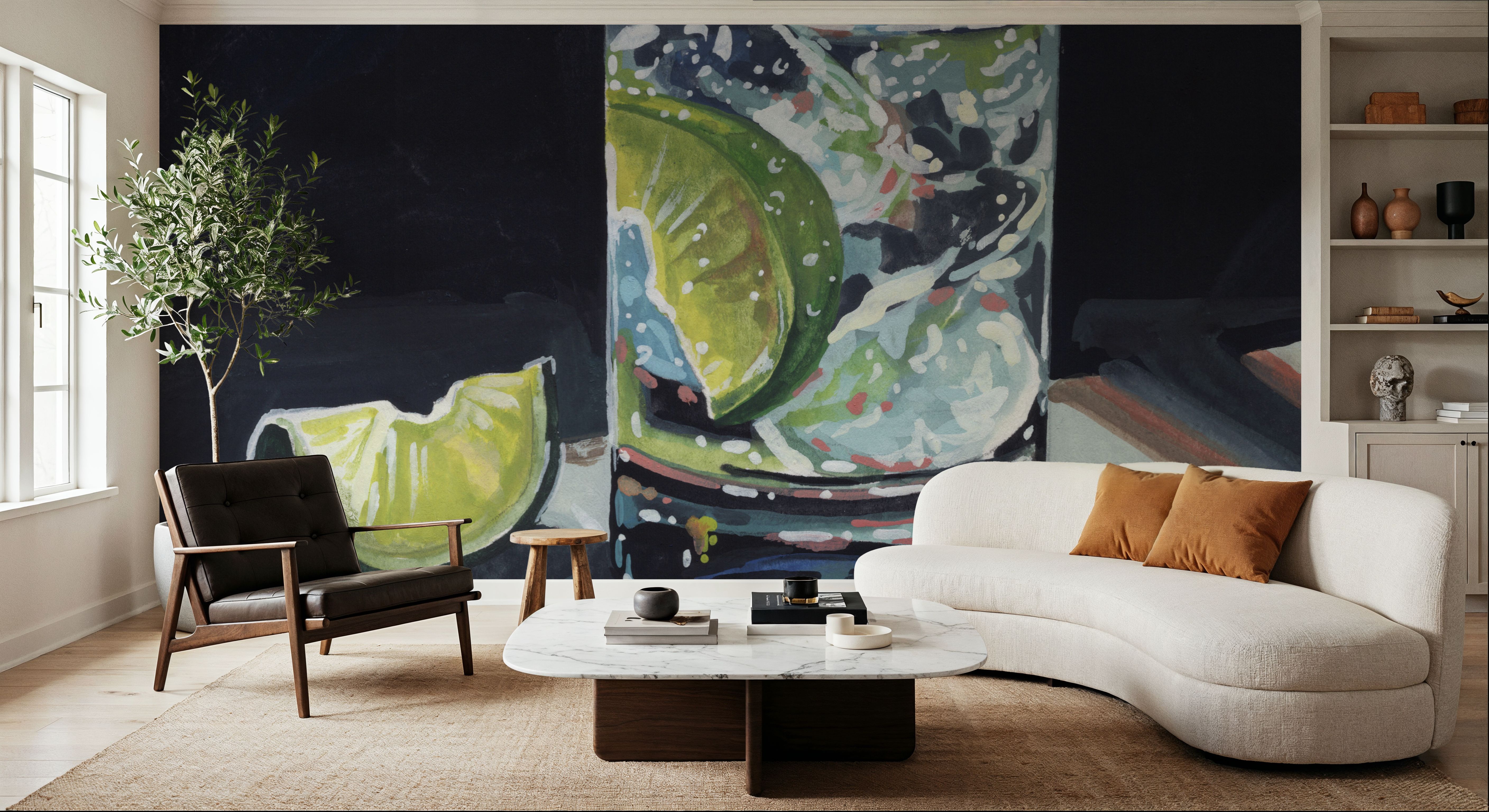 Light Reflecting Off a Cocktail