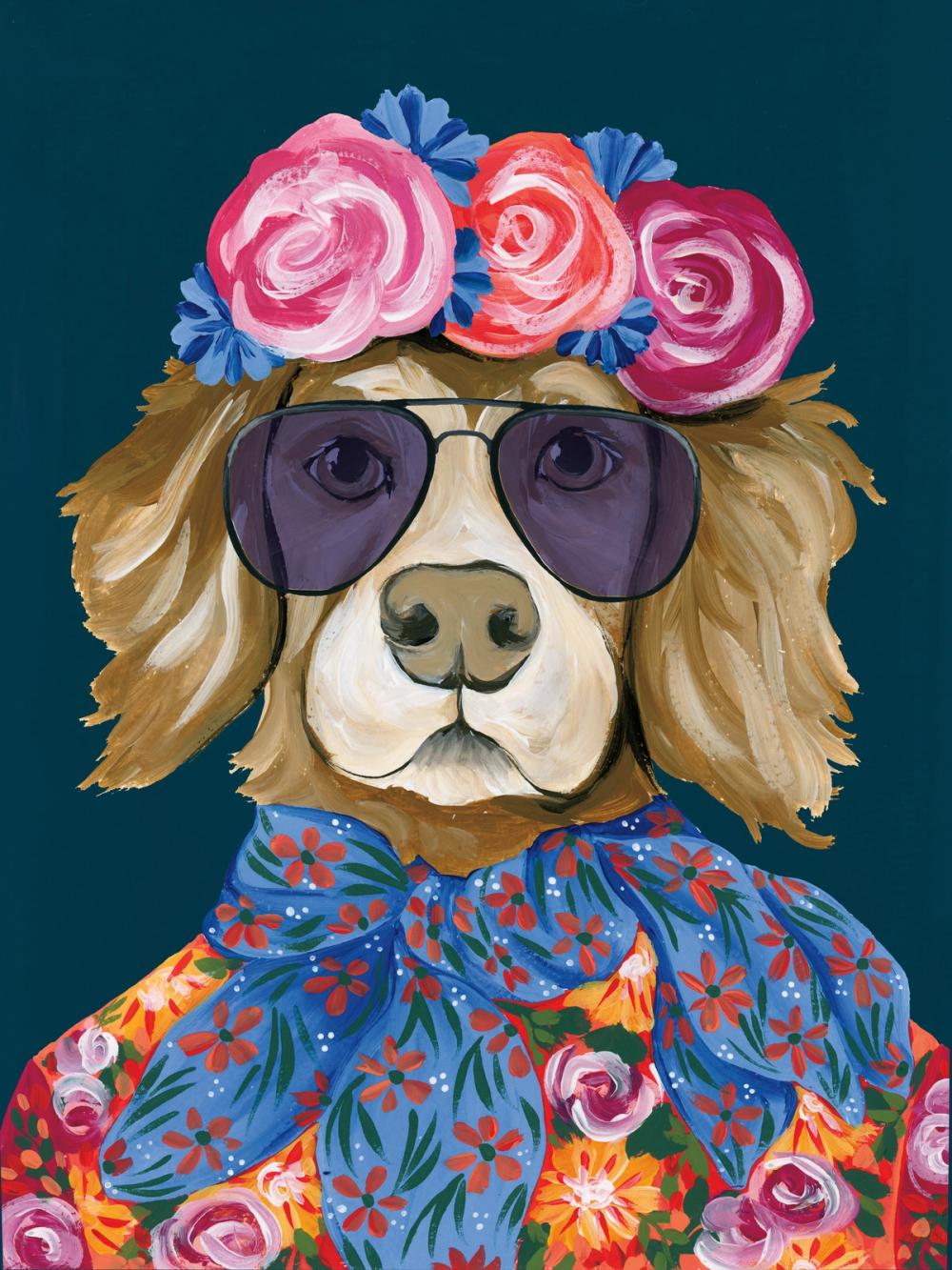 Glitzy Golden Retriever