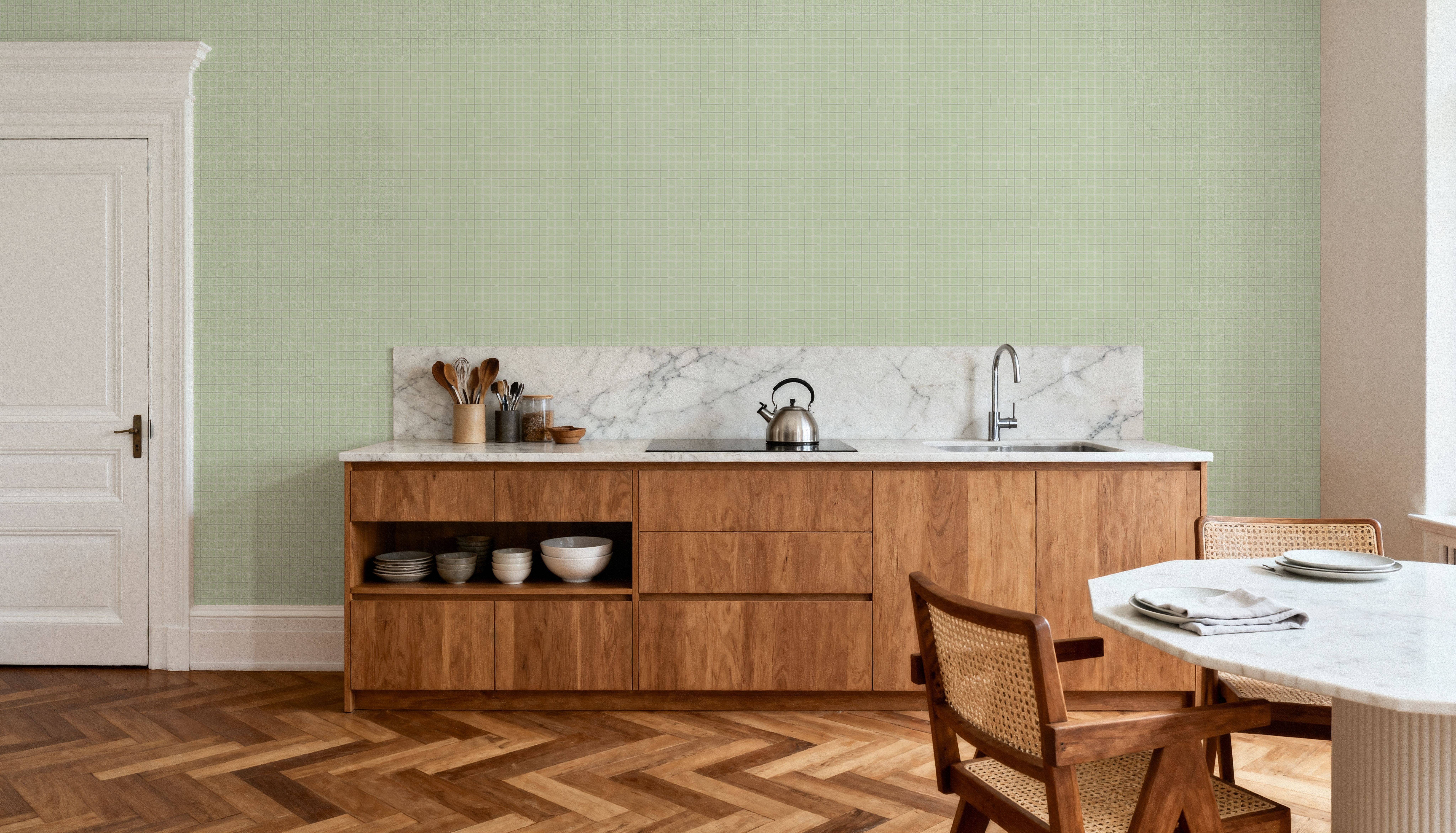 Weathered Checks, Pistachio