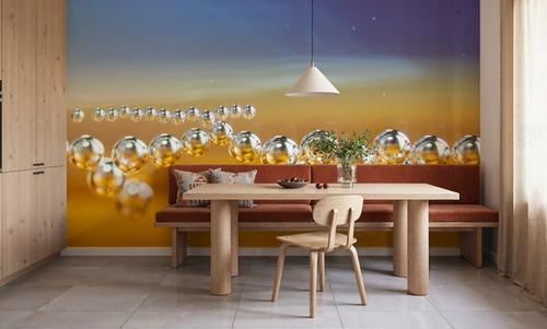 Bubble Pearls, Blue & Yellow