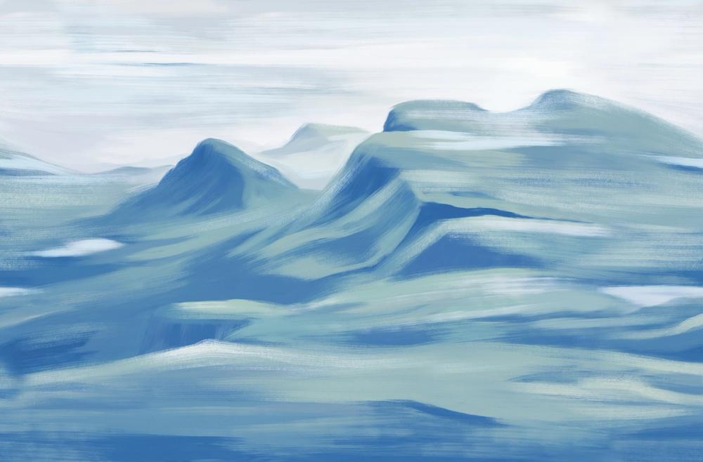 Oil Mountain, Blues