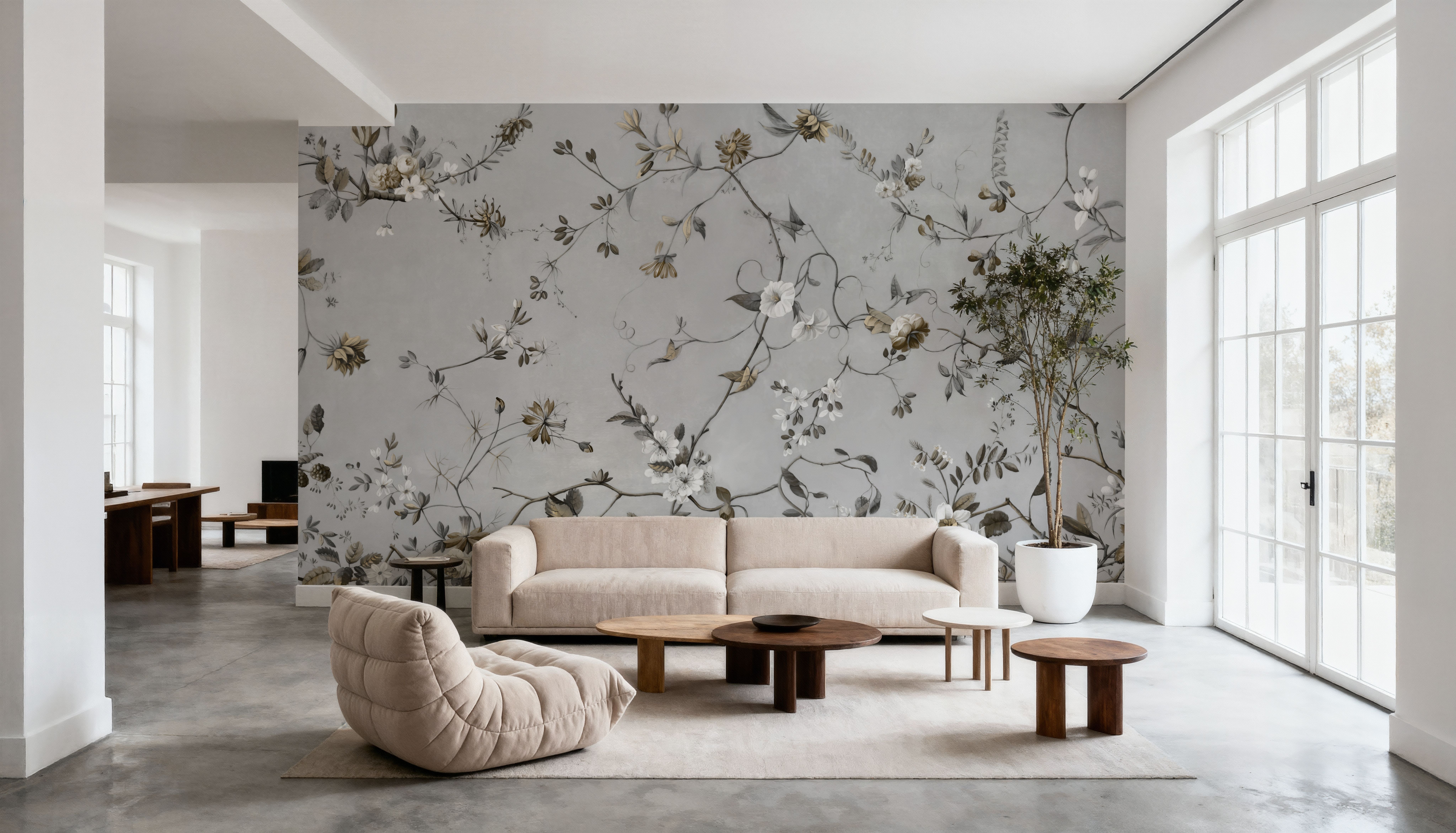 Floral Heaven, Ecru