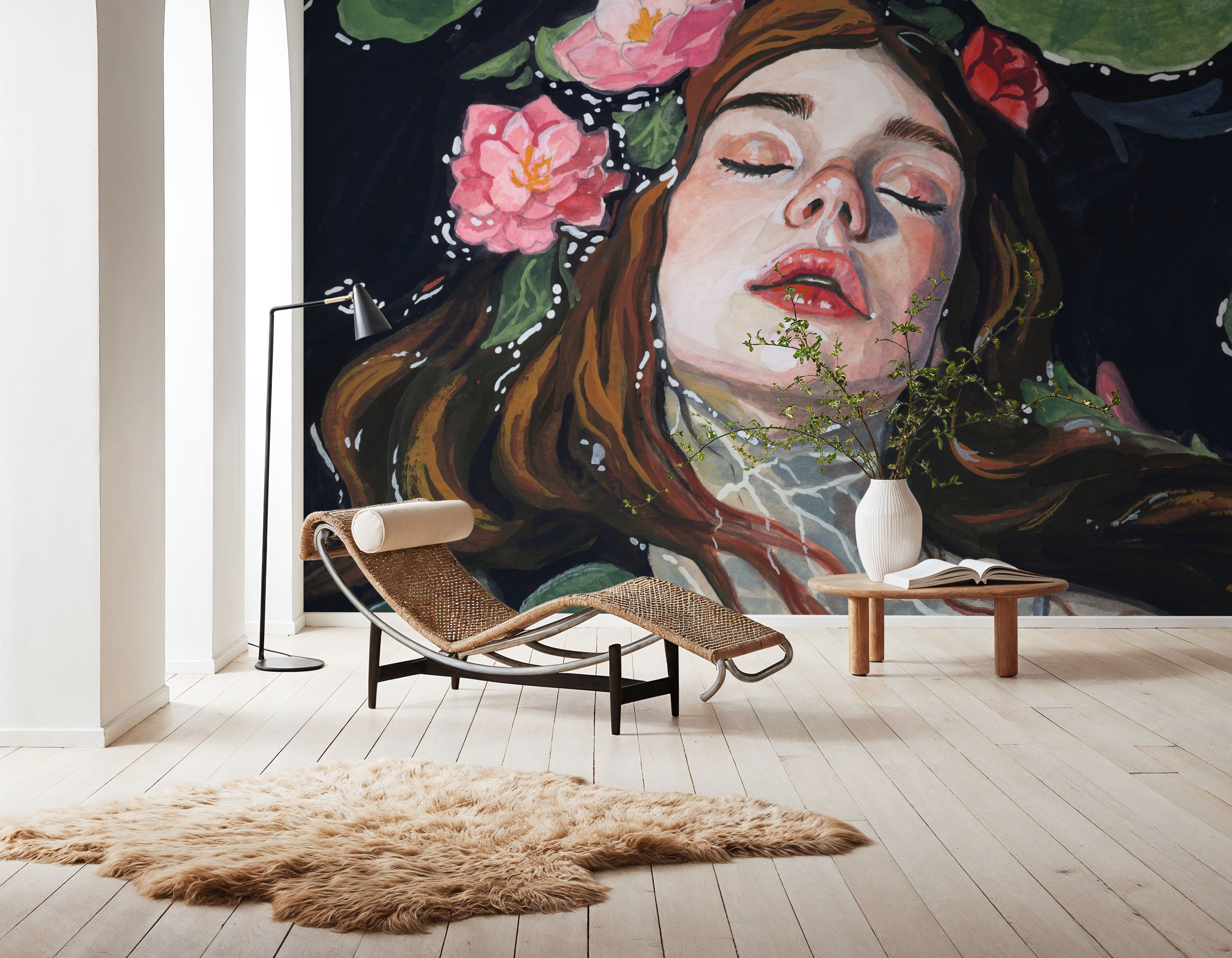 Ophelia With Lilies in Her Hair