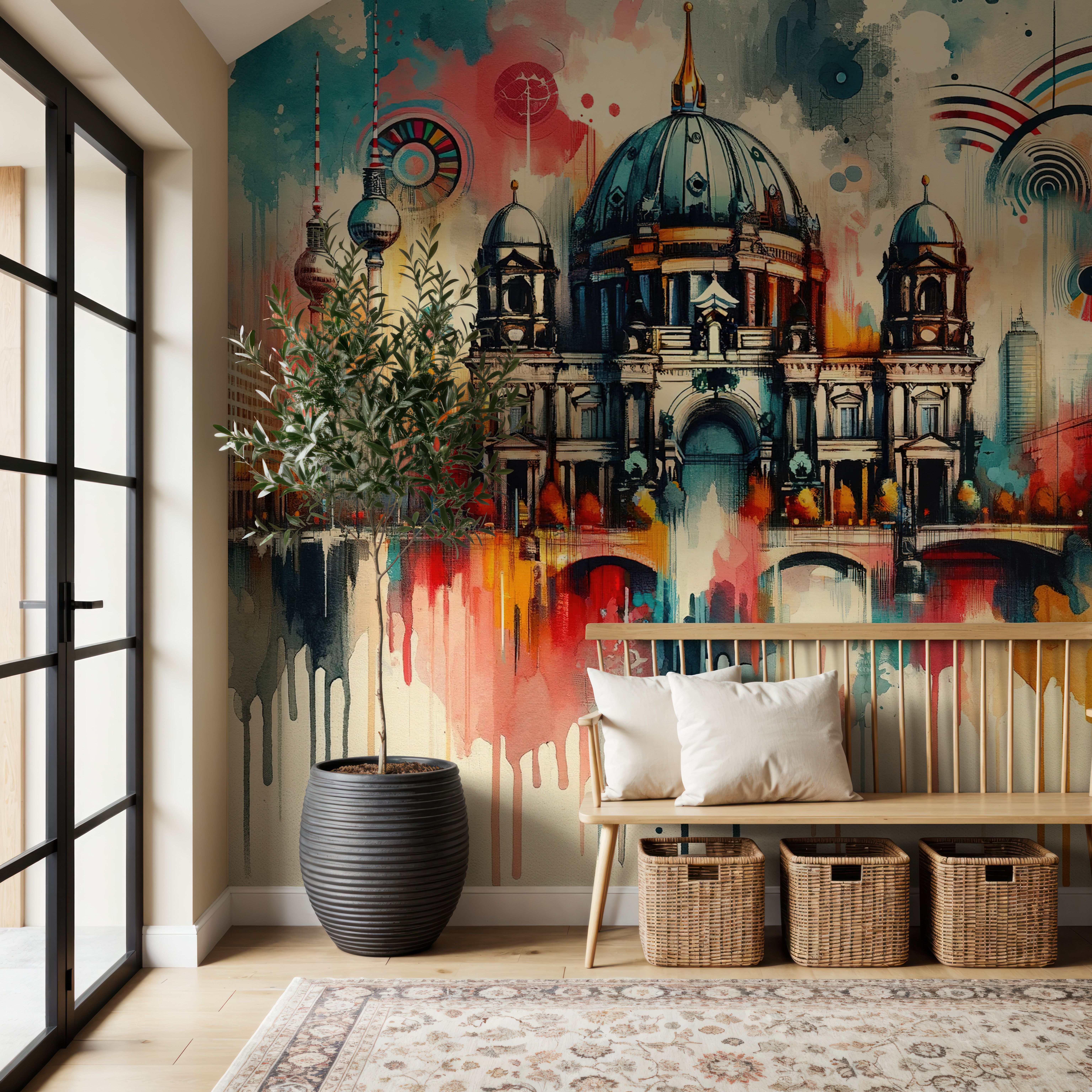 Watercolor Skyline Berlin