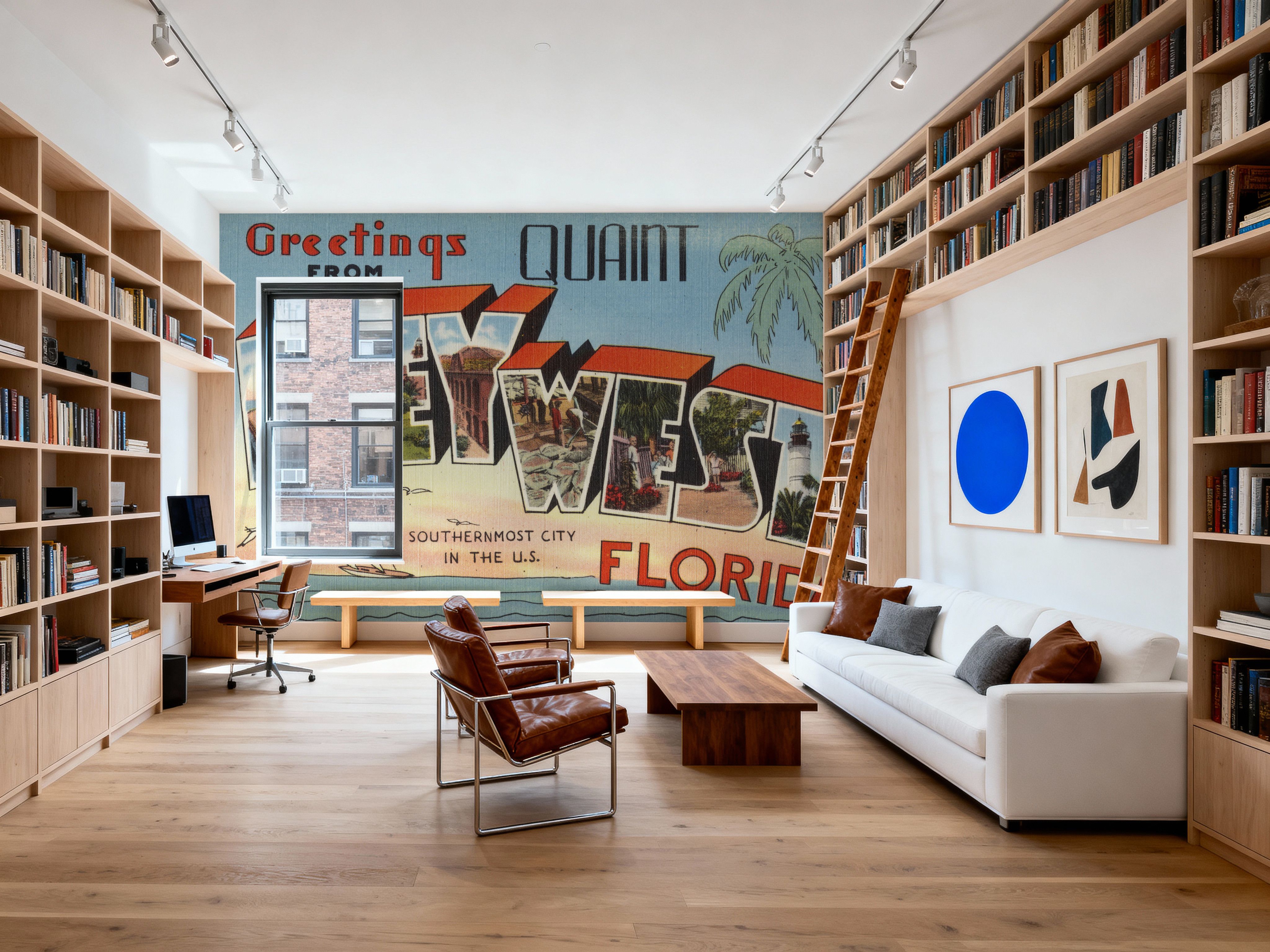 Greetings from Key West - Screenprint Postcard