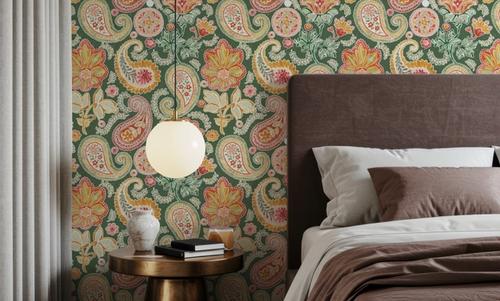 Harvest Paisley Mini Green