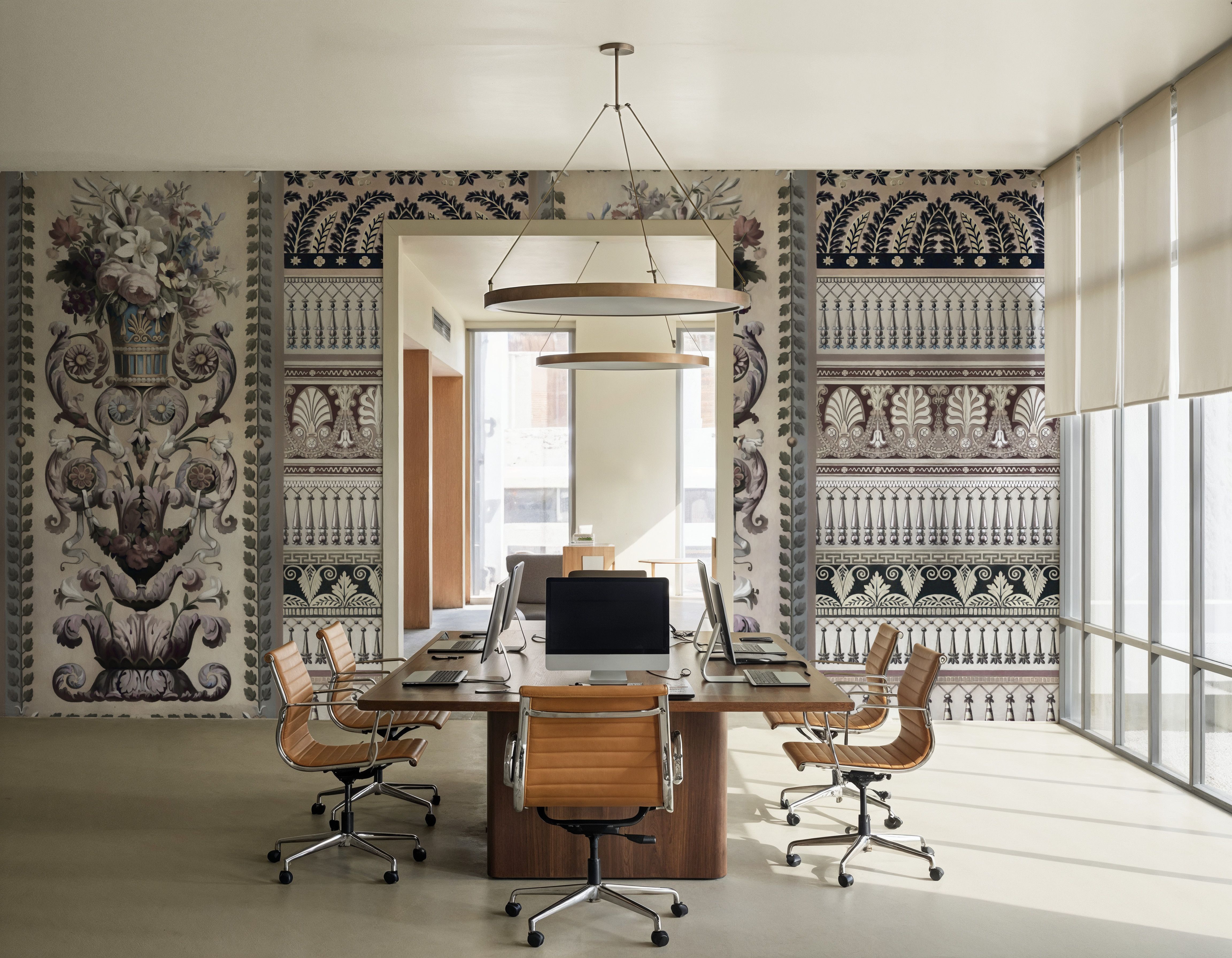 Flower Mountain, Brown, Wallpaper