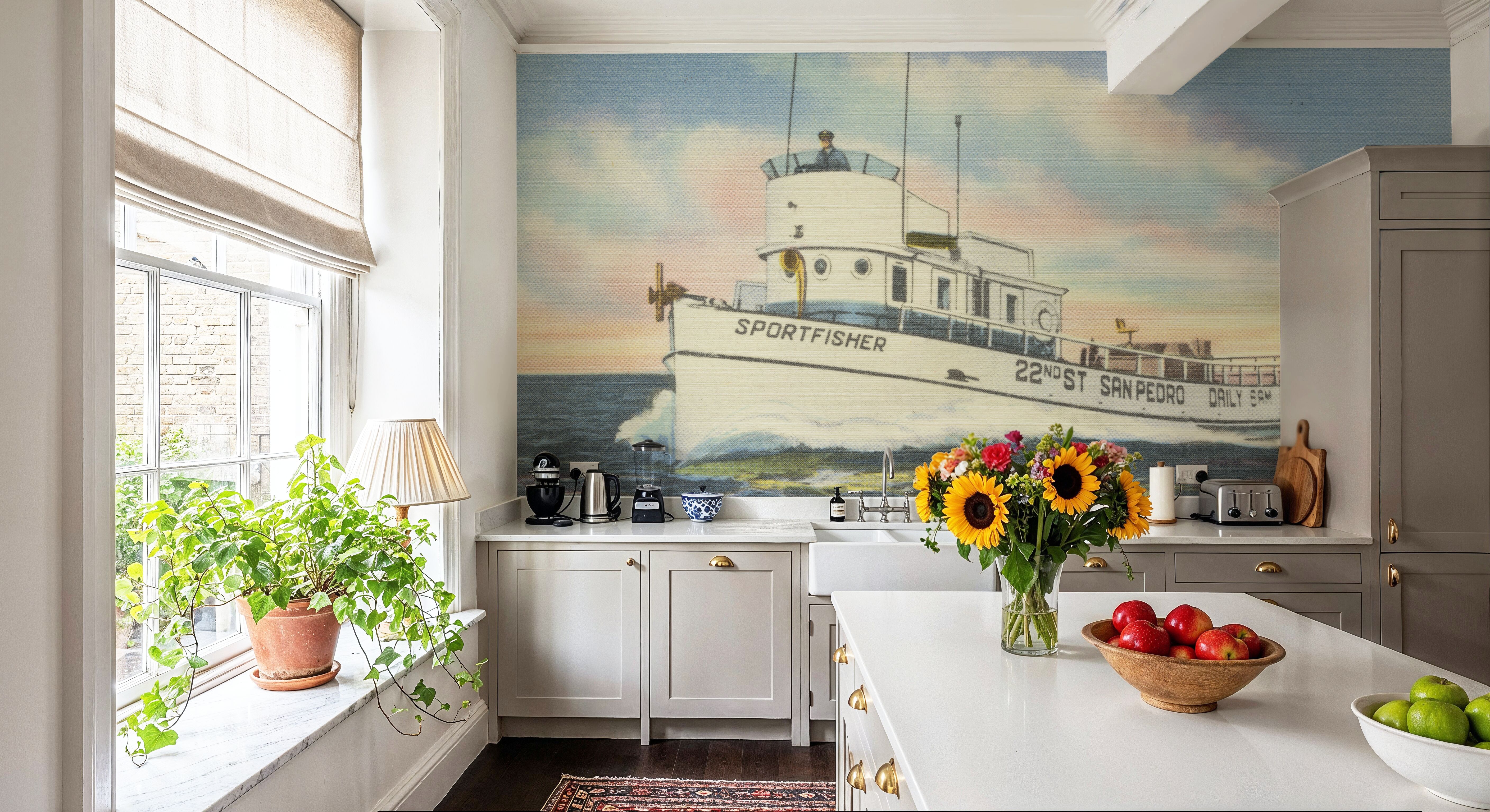 Greetings from Sportfisher - Screenprint Postcard