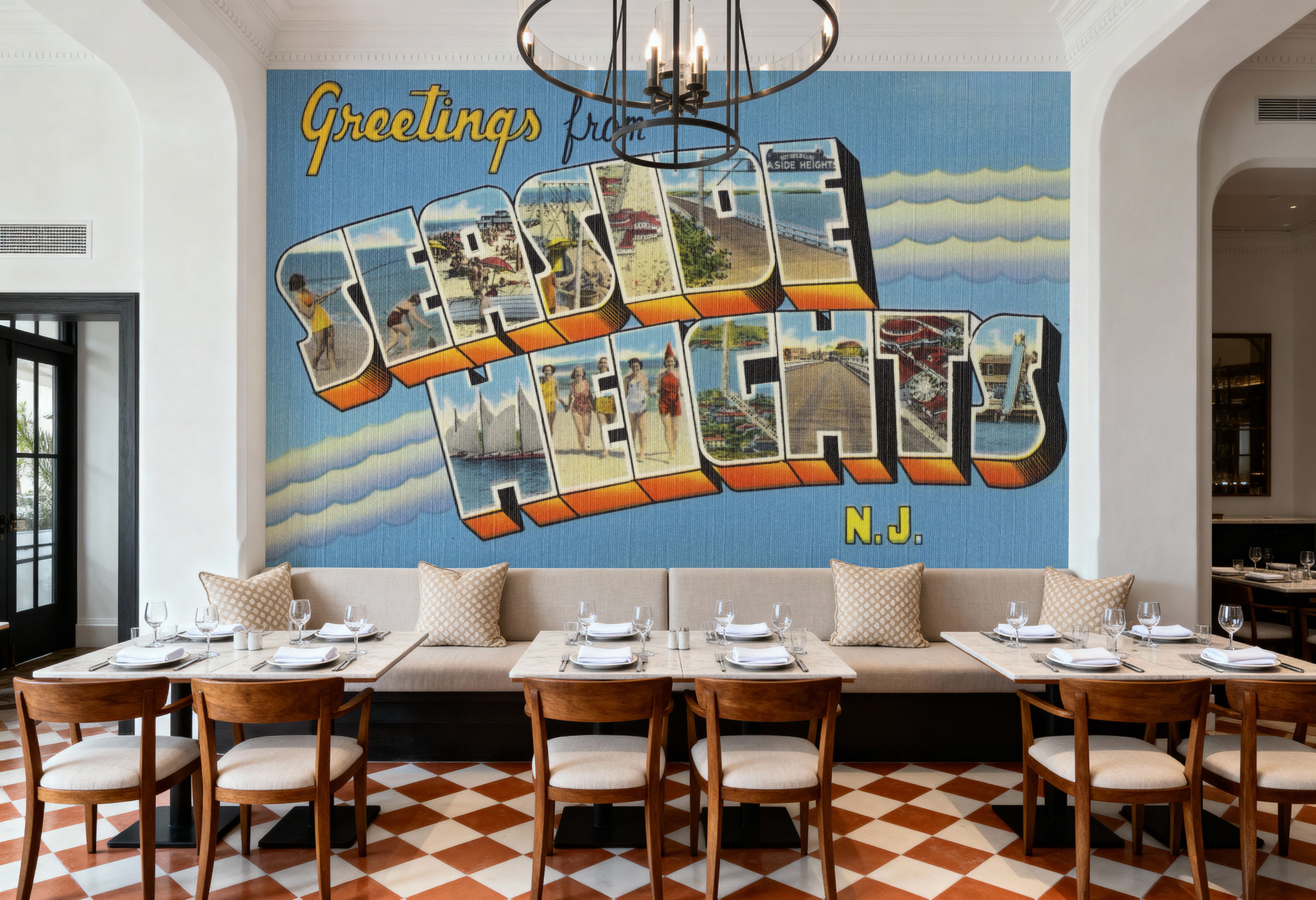 Greetings from Seaside Heights - Screenprint Postcard