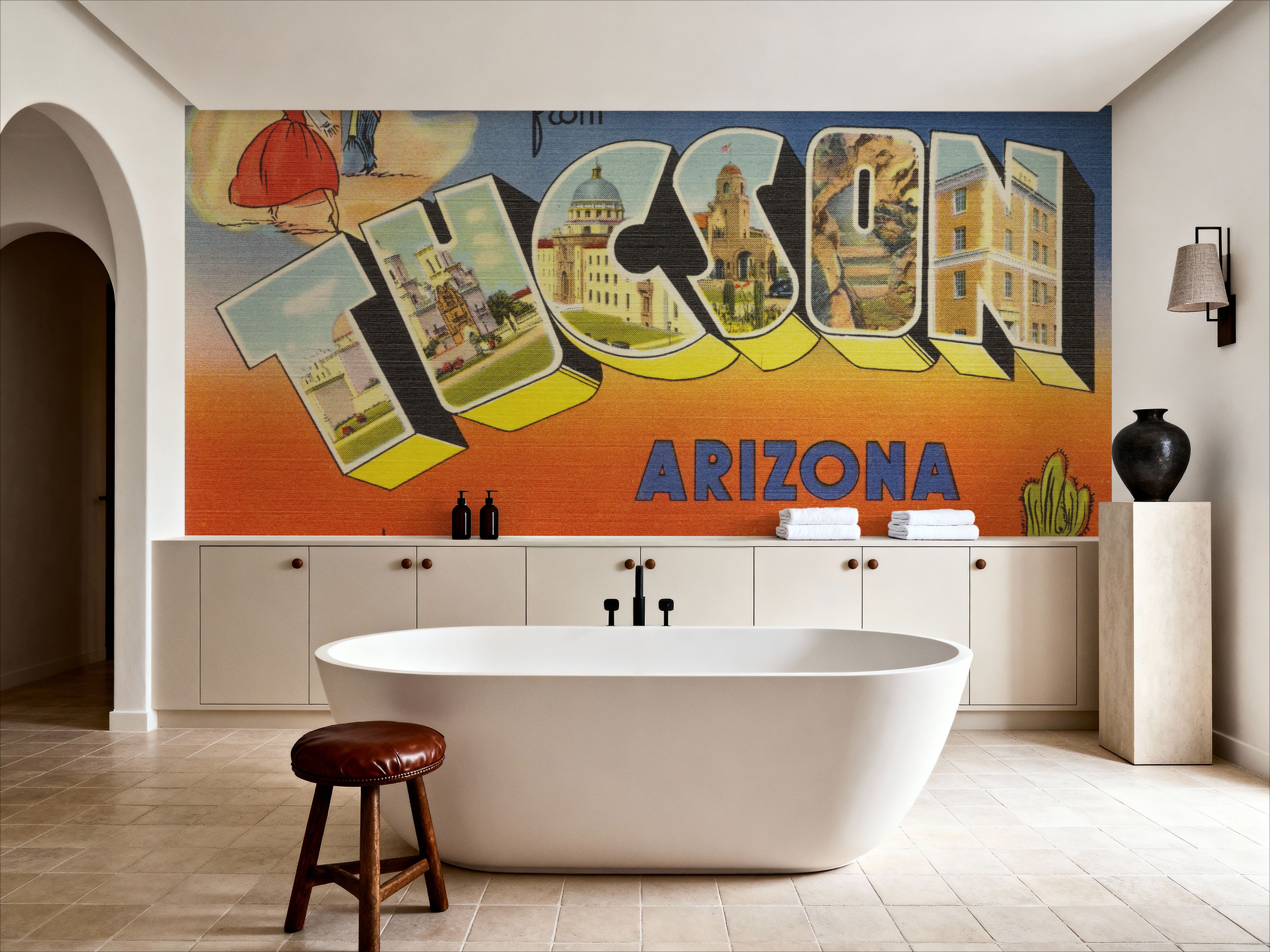 Greetings from Tucson - Screenprint Postcard