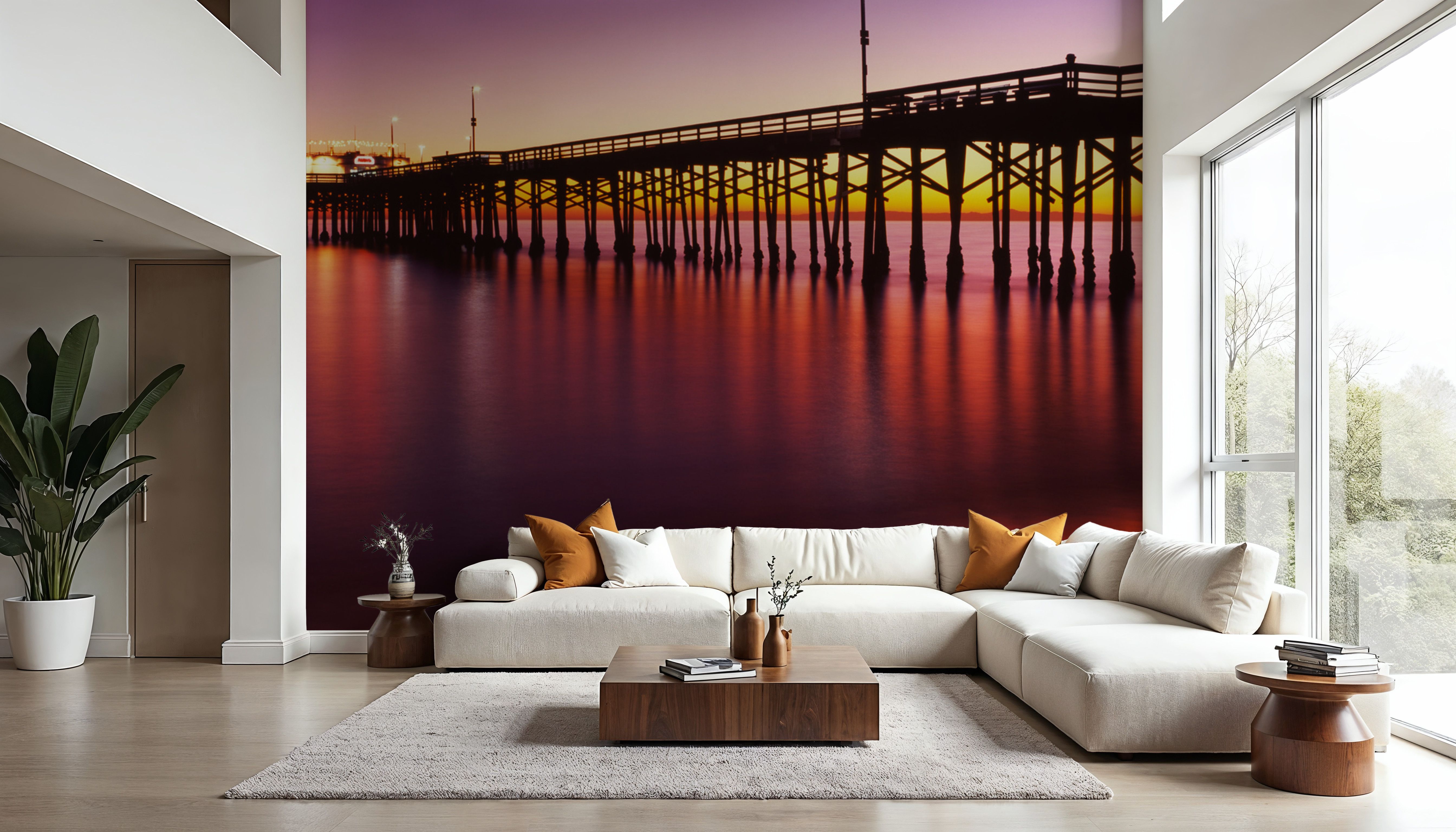 Illuminated Twilight Pier