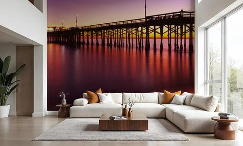 Illuminated Twilight Pier