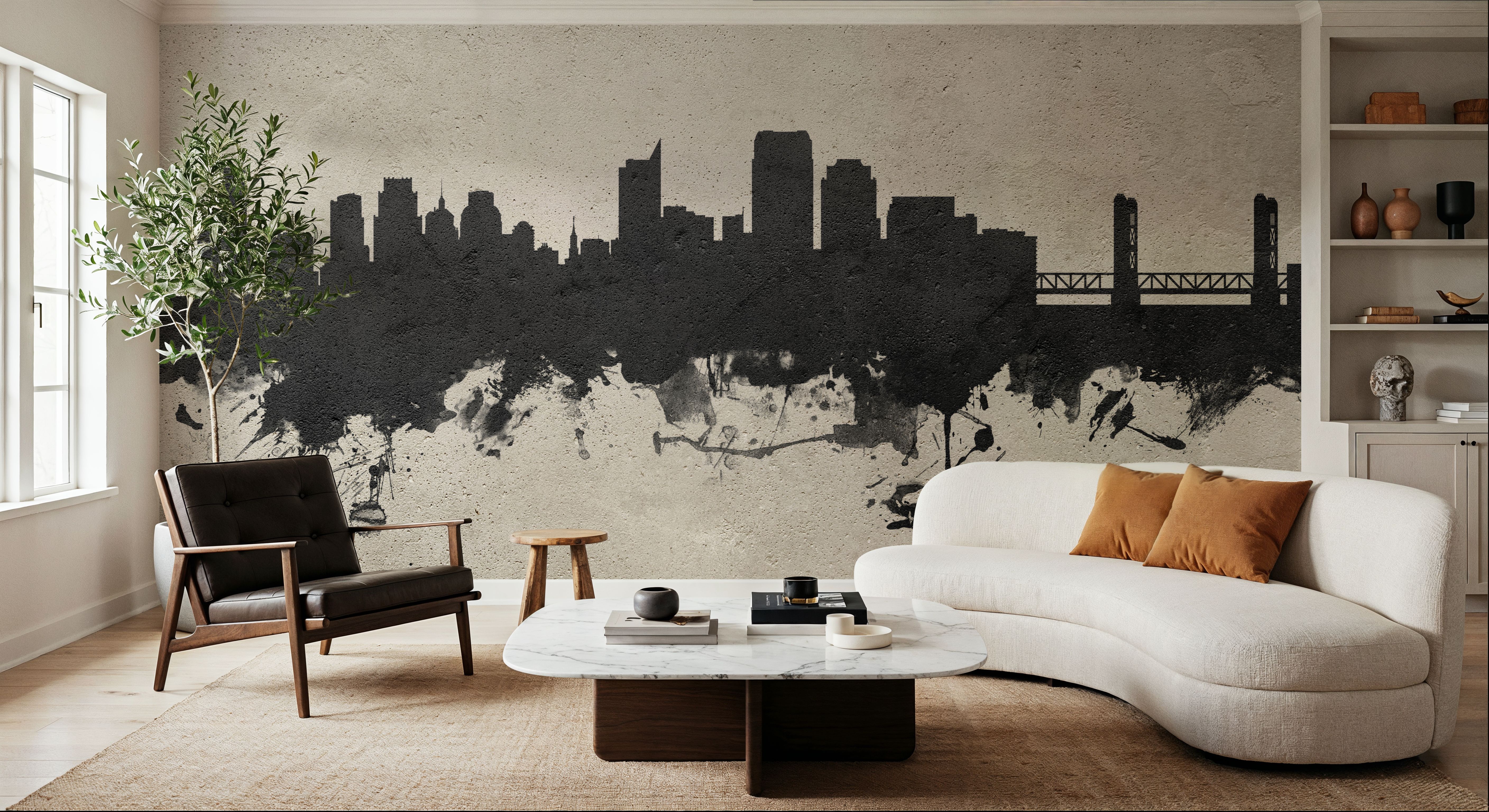 Sacramento California Skyline Concrete