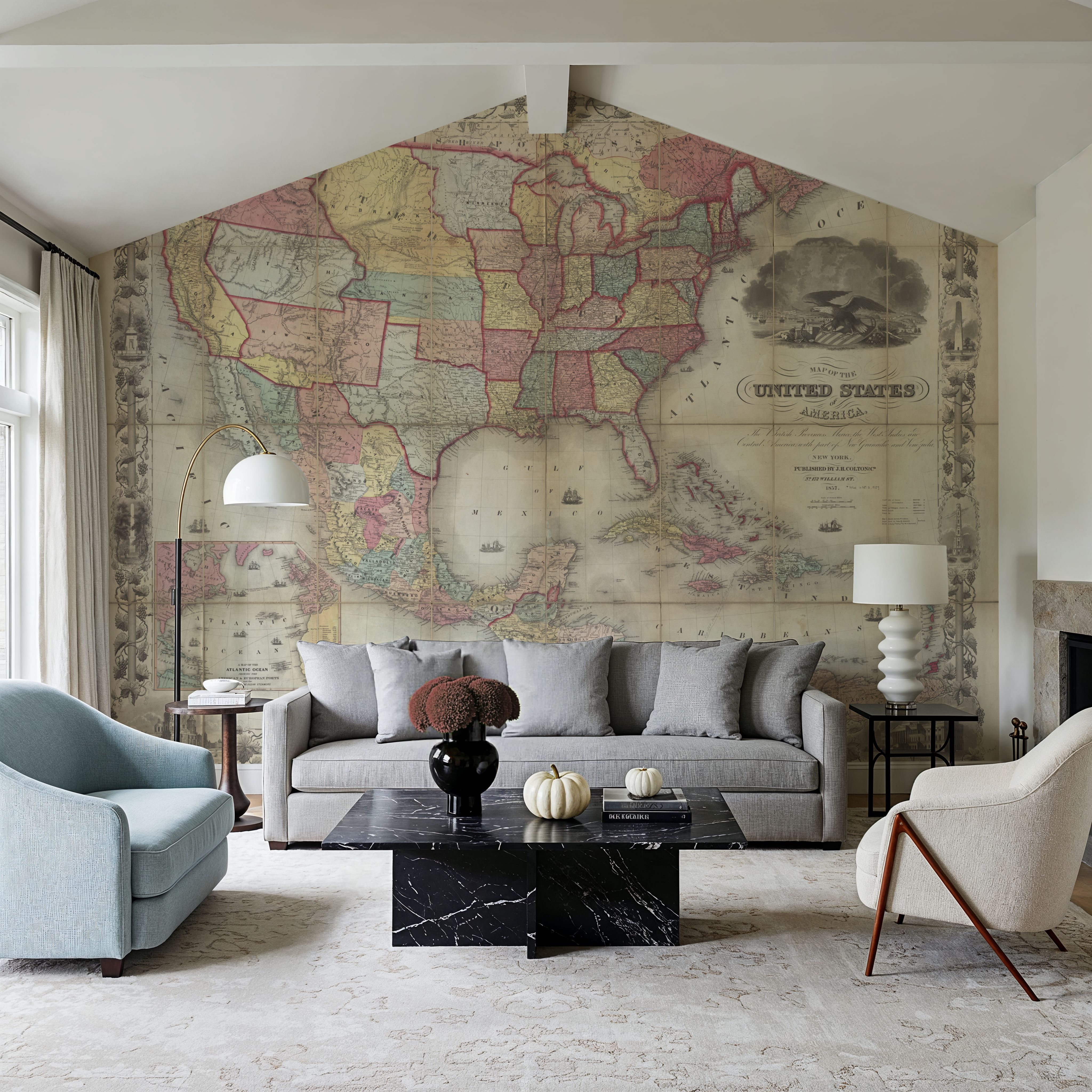 Colton's Unites States Map 1857