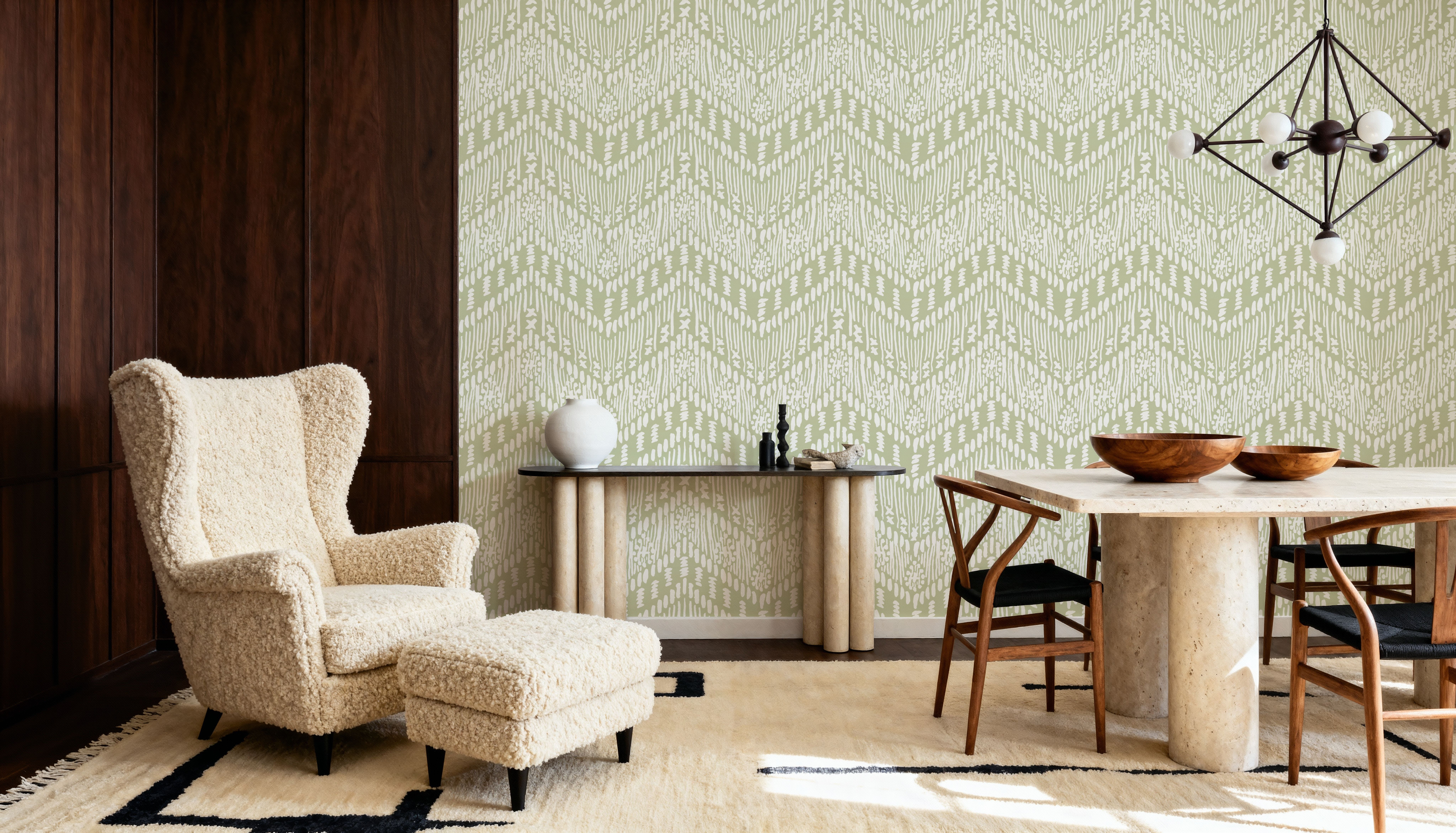 Macrame Jigsaw Green