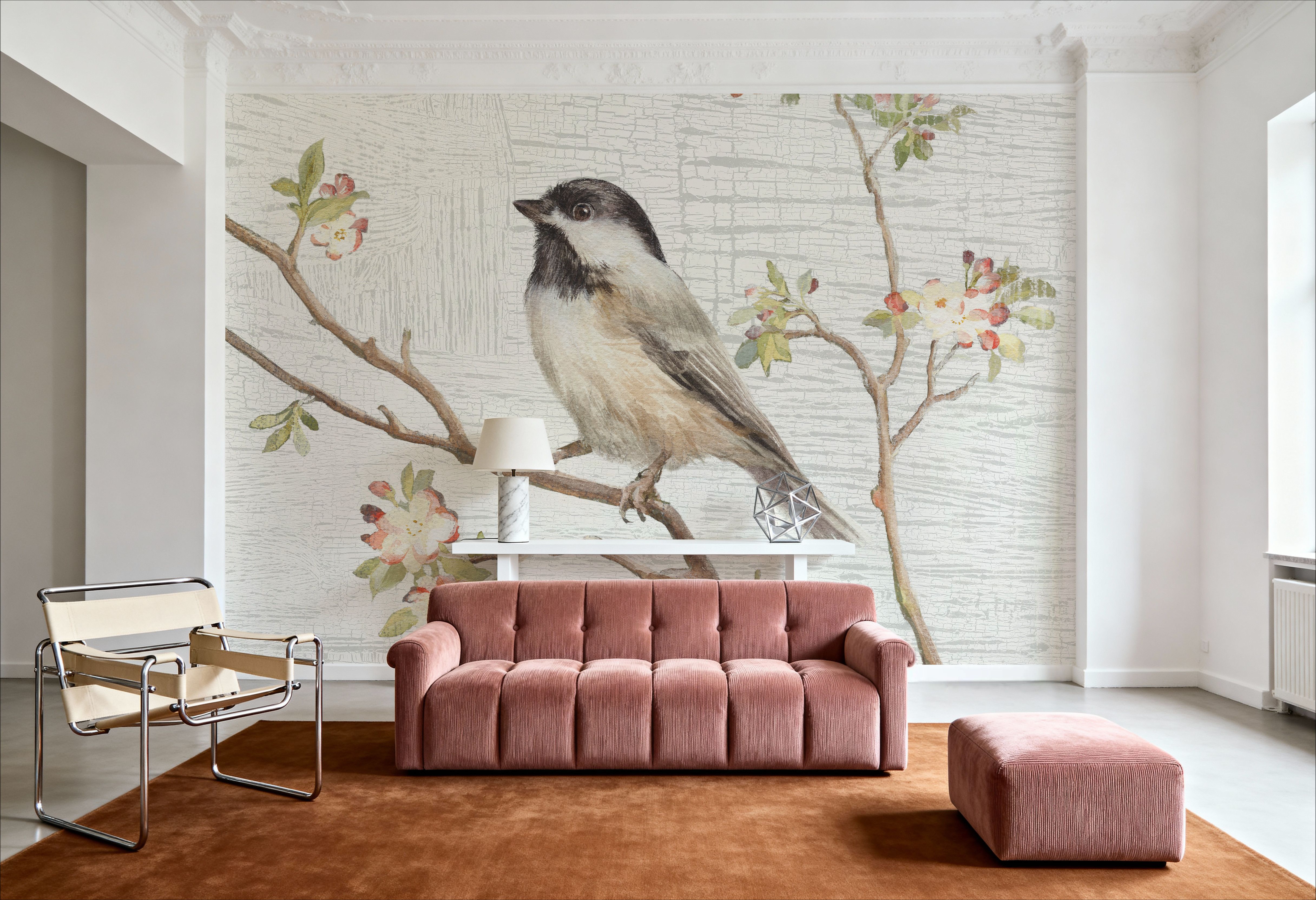 Black Capped Chickadee Vintage