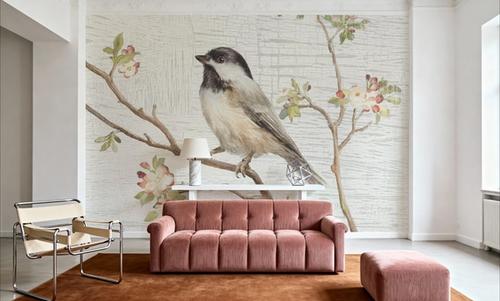 Black Capped Chickadee Vintage
