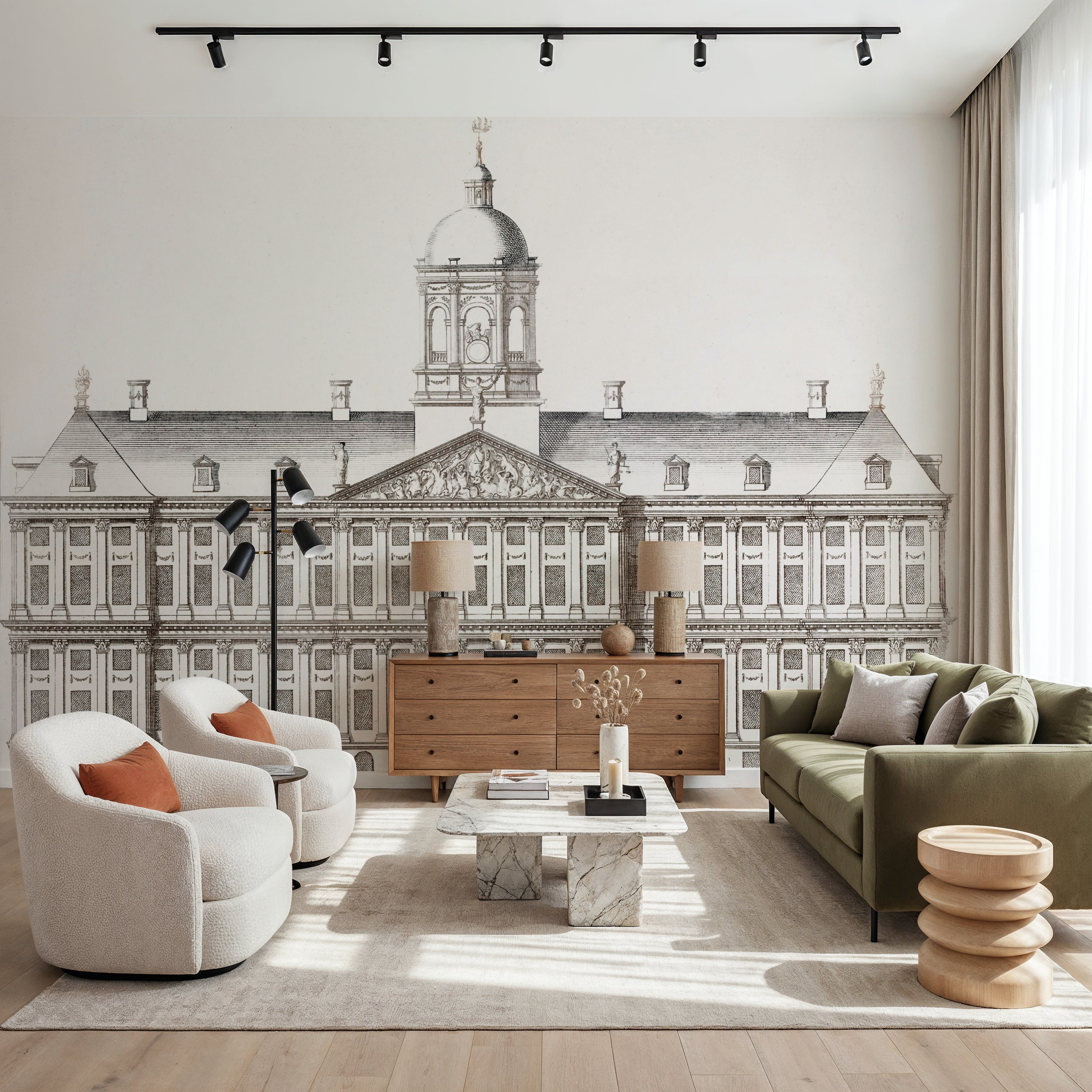 The City Hall In Amsterdam, Front