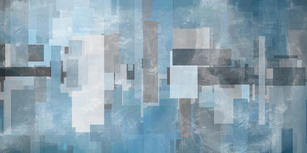 Geometric Abstract Blue