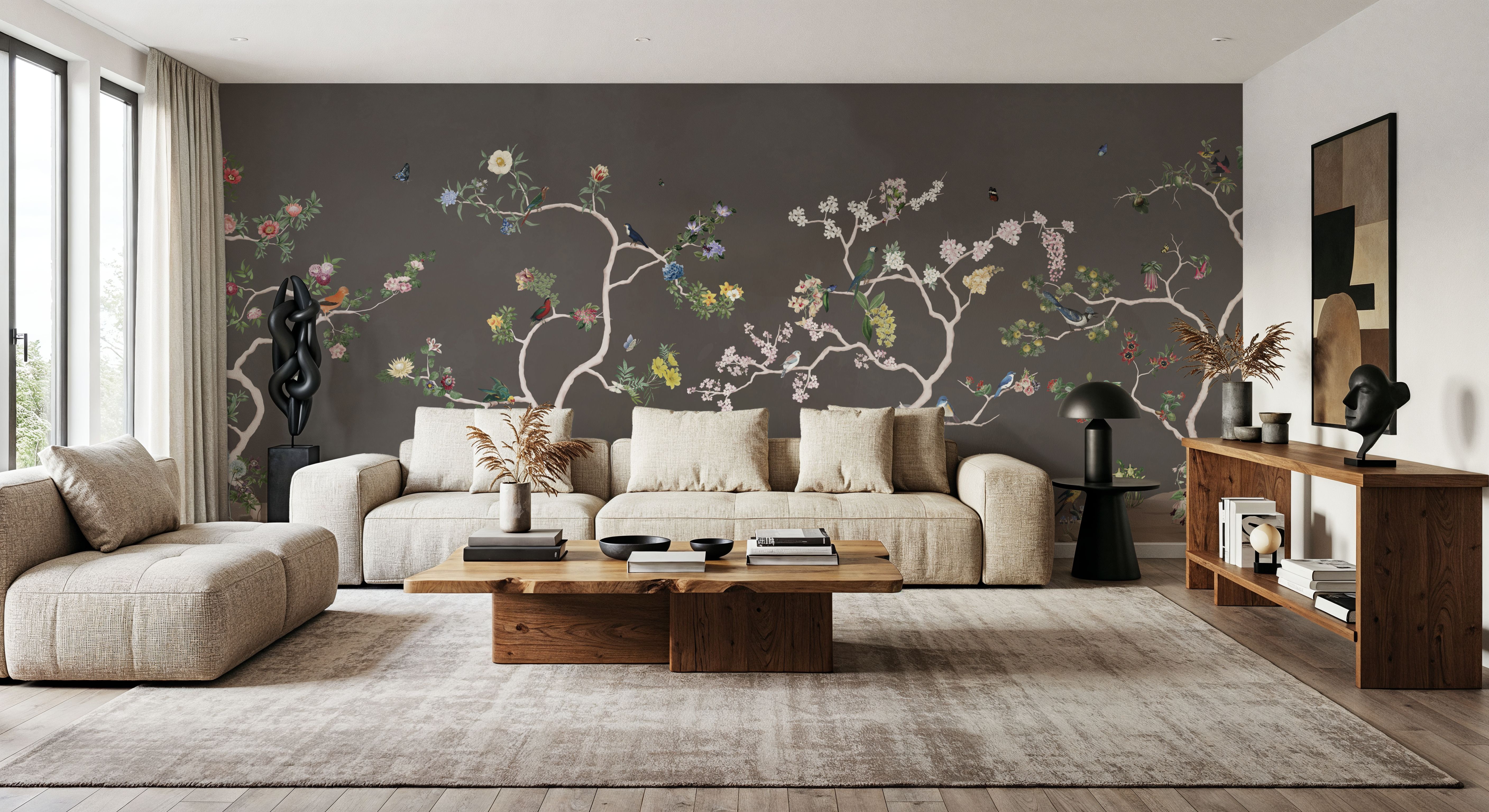 Birds in the Garden Dark