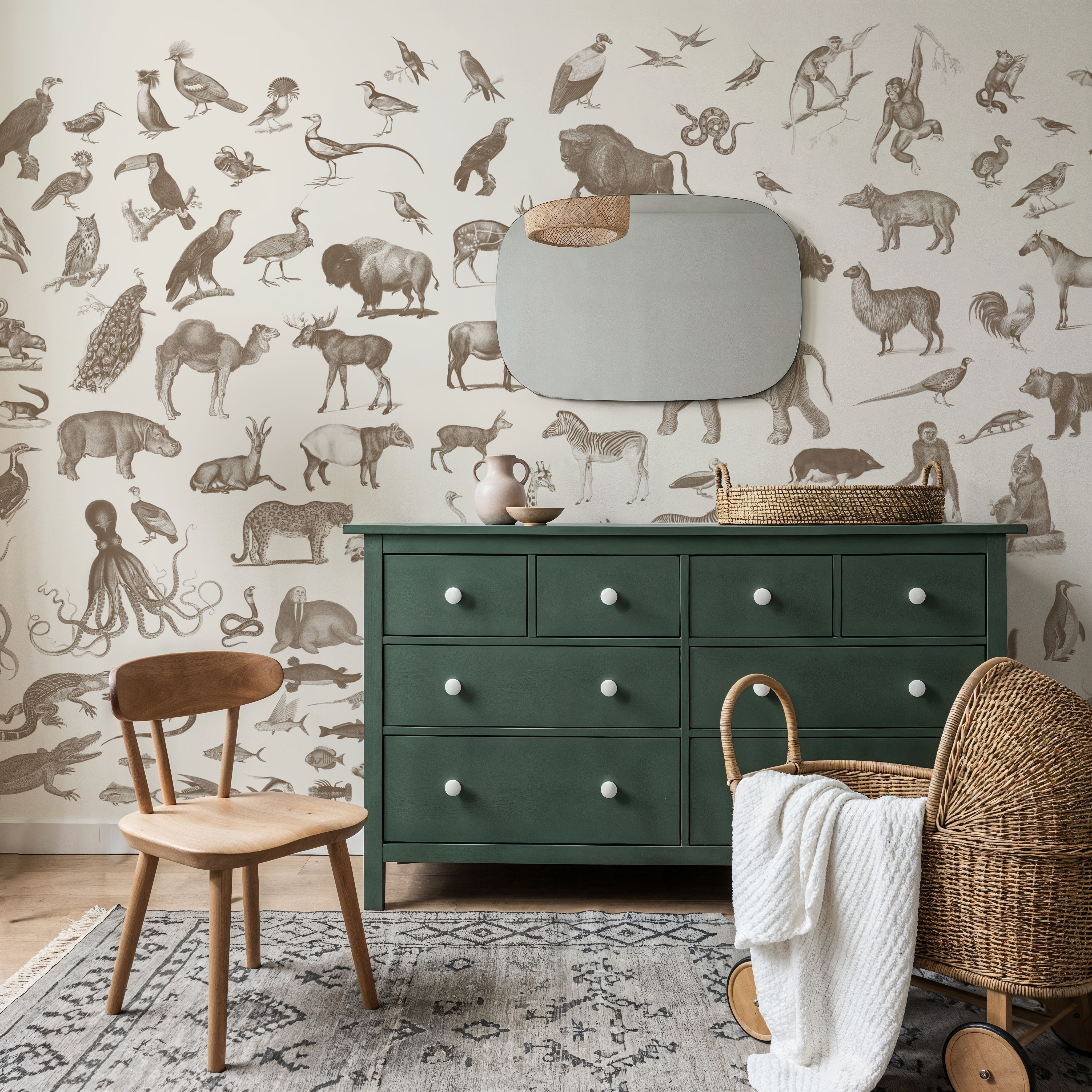 Vintage Animals, Beige