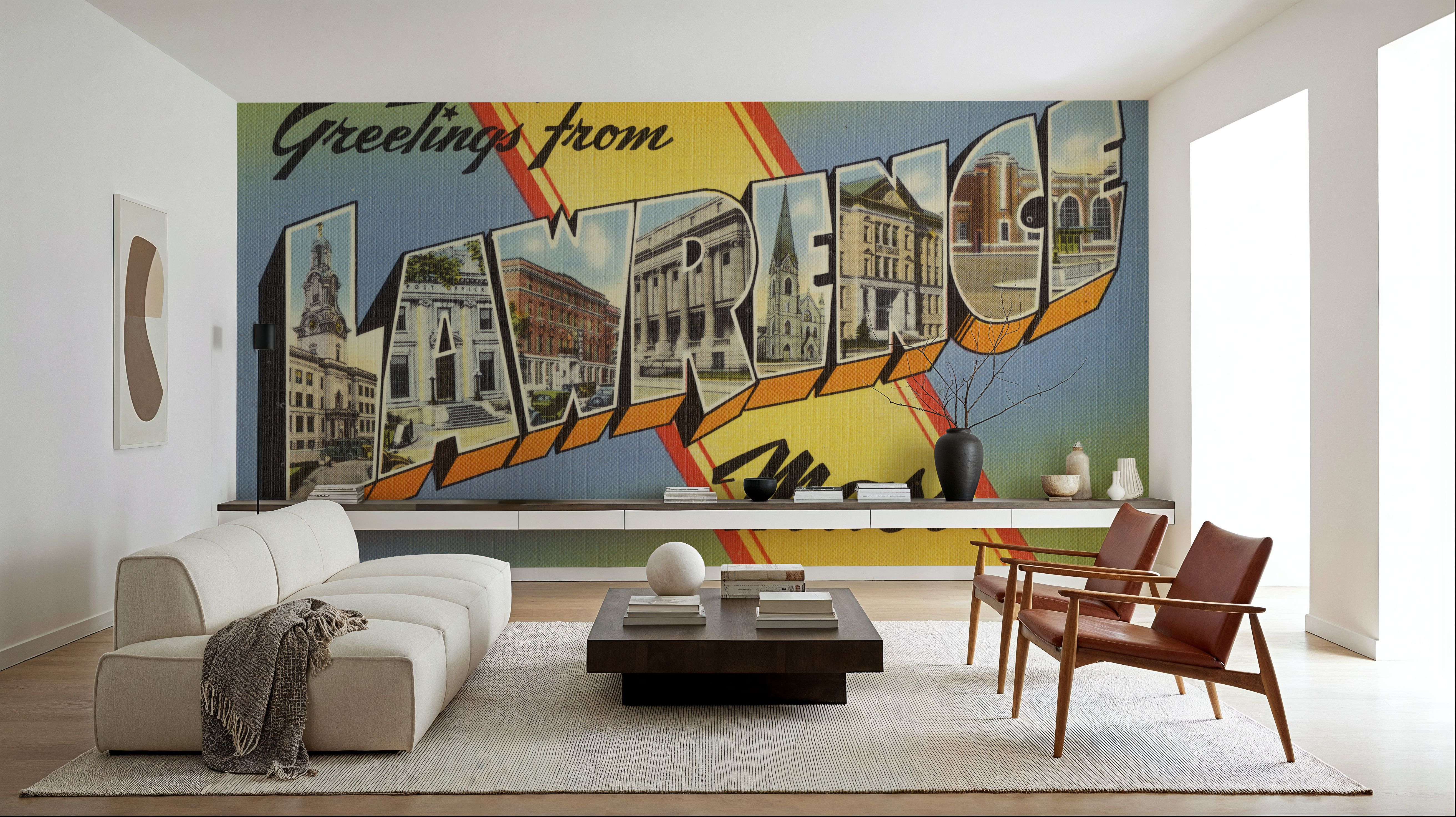 Greetings from Lawrence - Screenprint Postcard