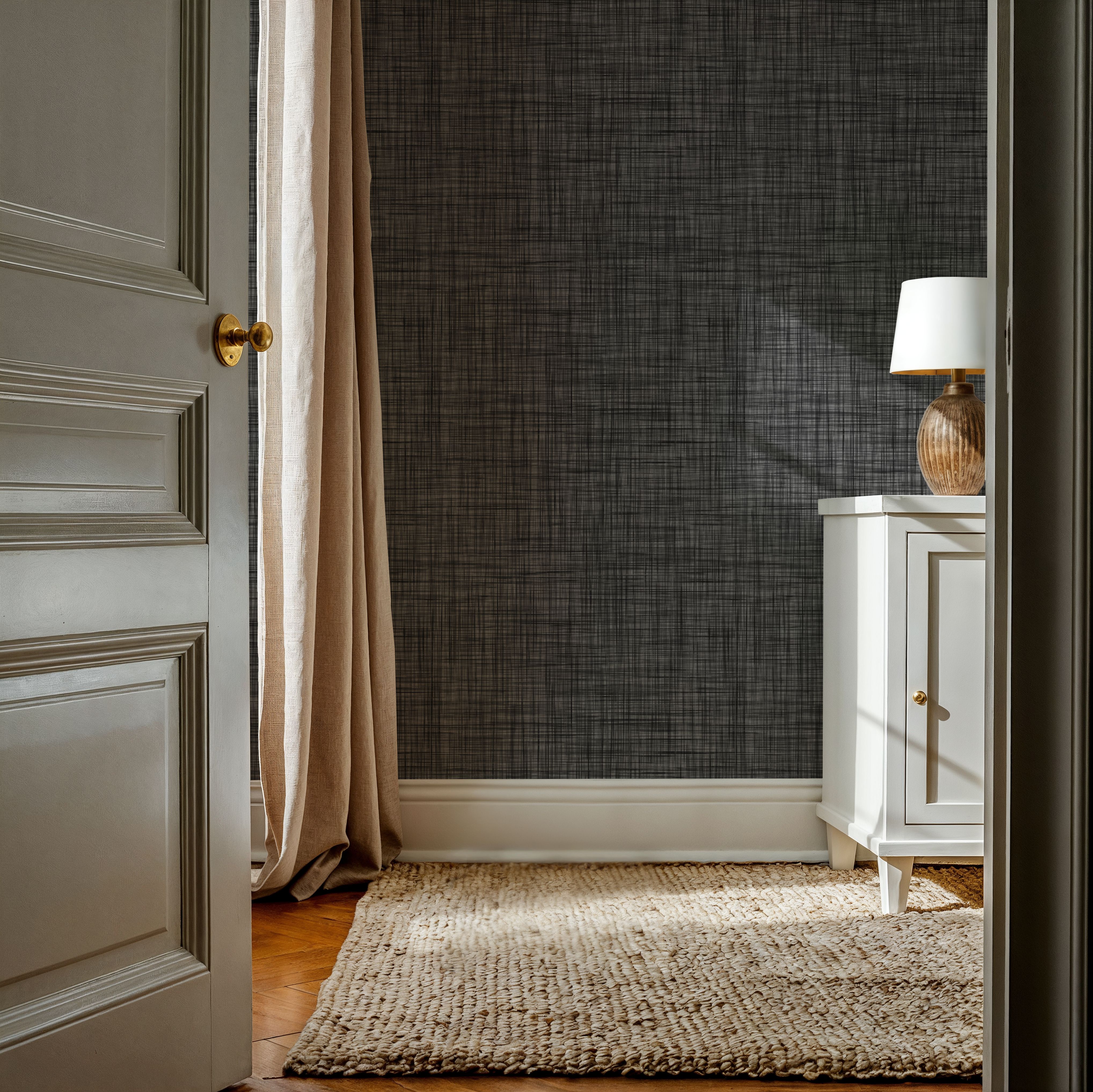 Mottled Linen Effect, Shadow Grey