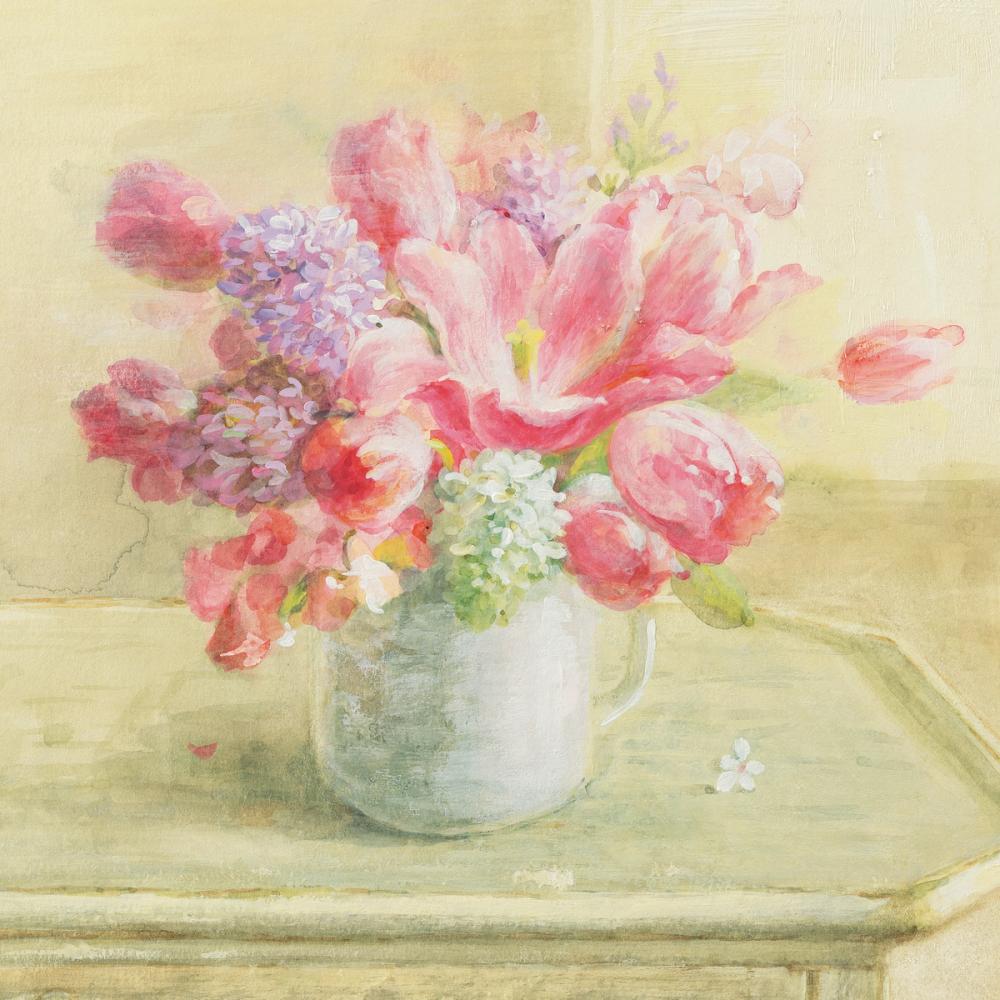 Tulips and Hyacinths on White