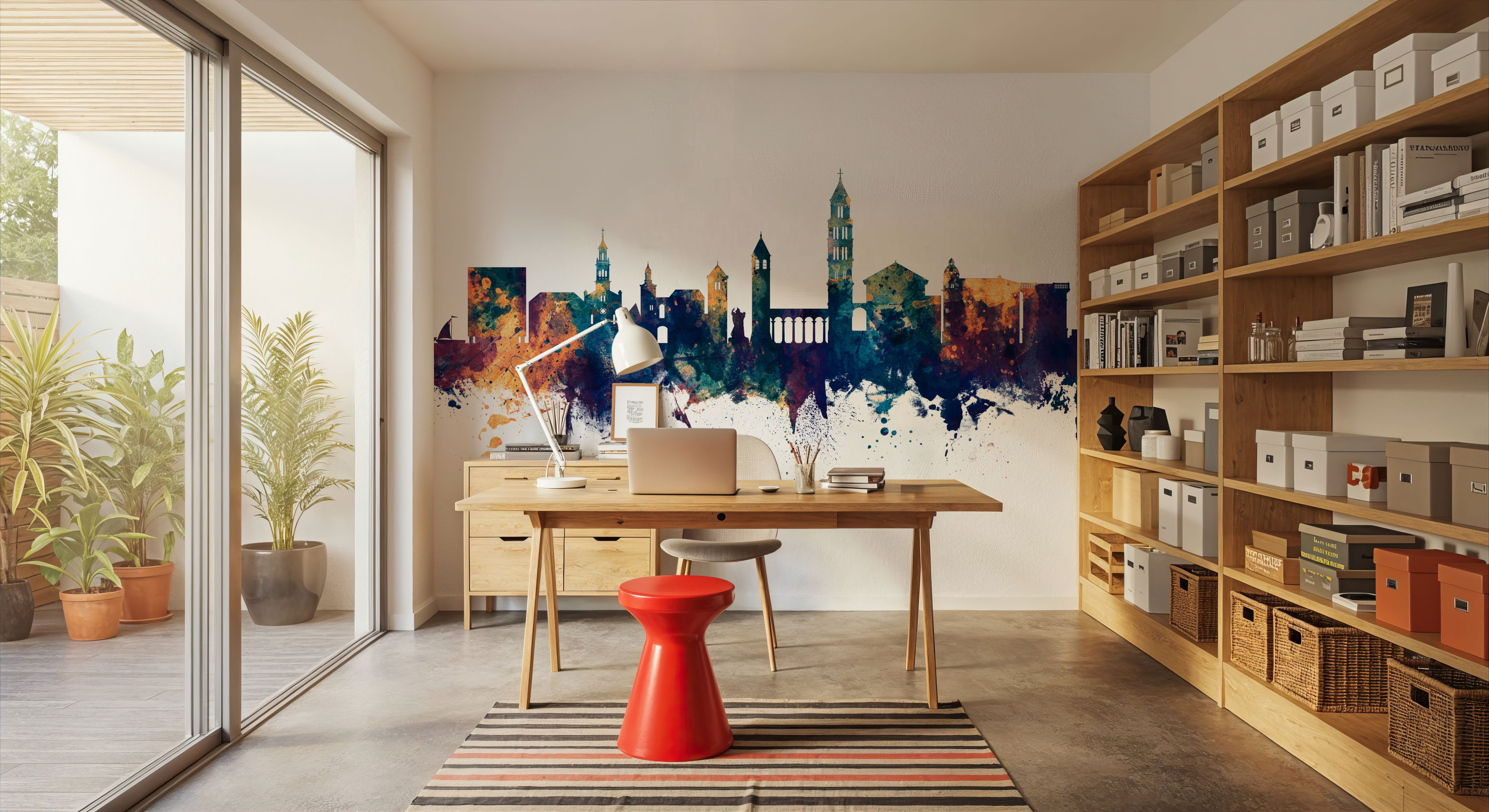 Split Croatia Skyline Blue & Bronze