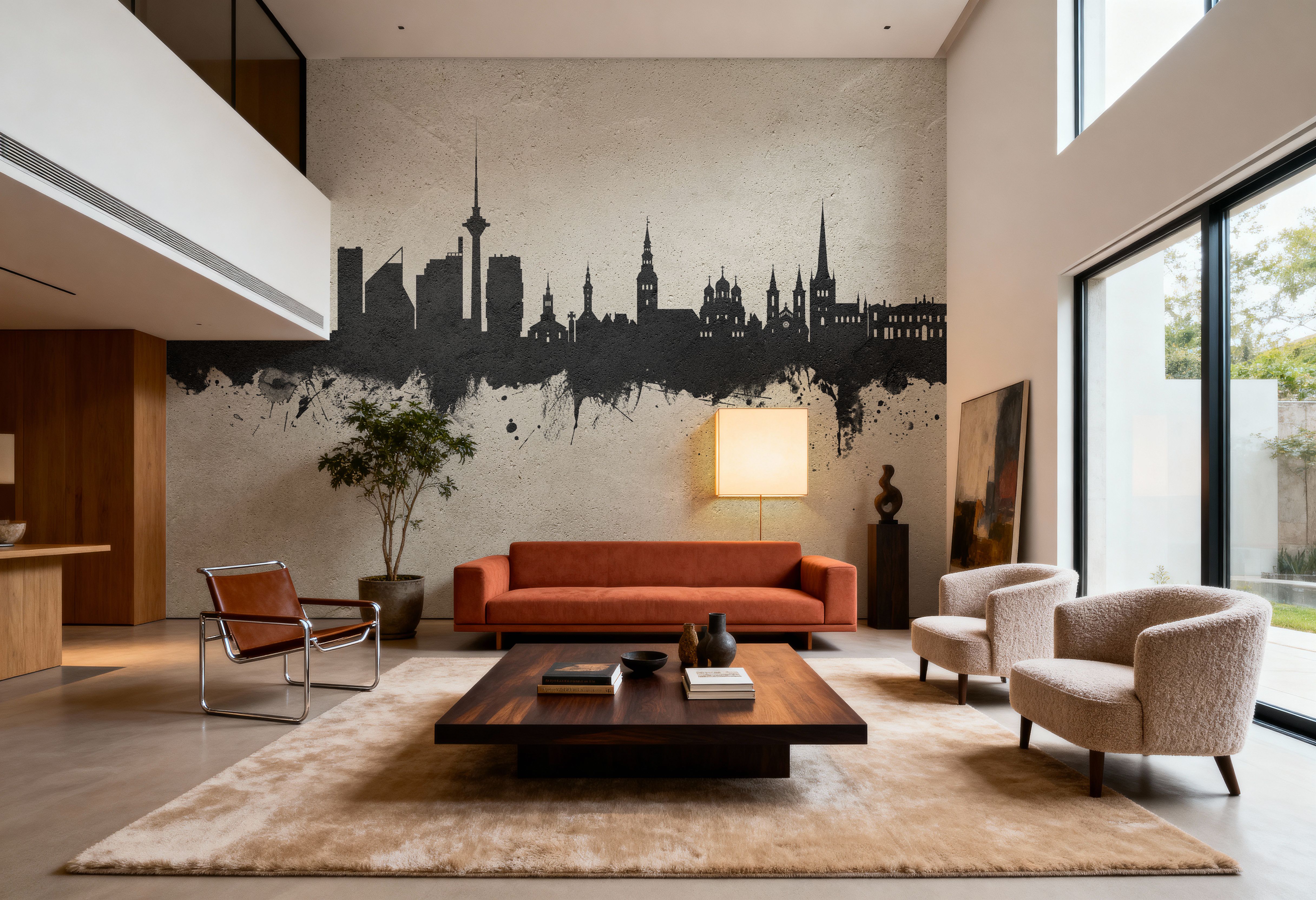 Tallinn Estonia Skyline Concrete