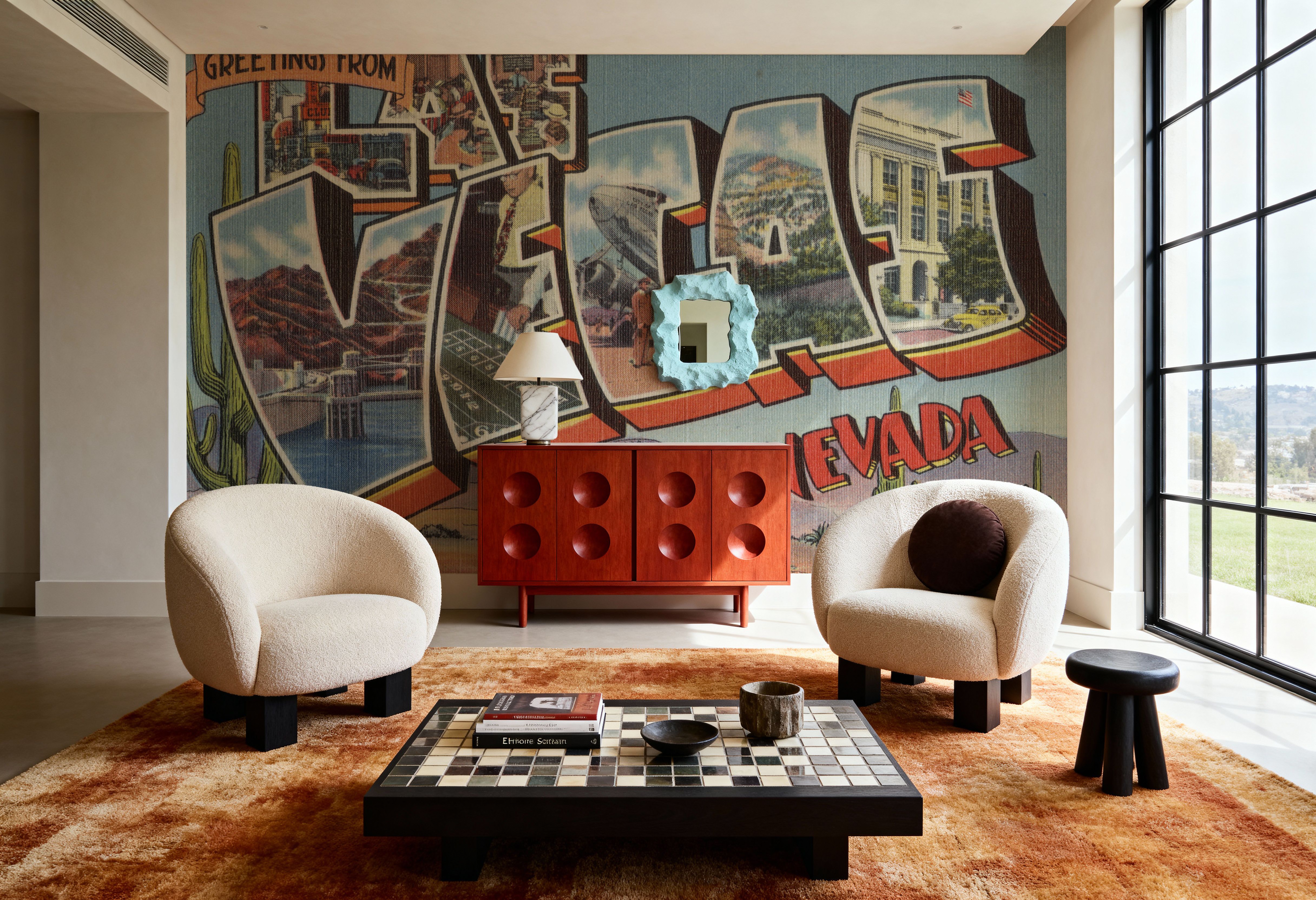 Greetings from Las Vegas - Screenprint Postcard