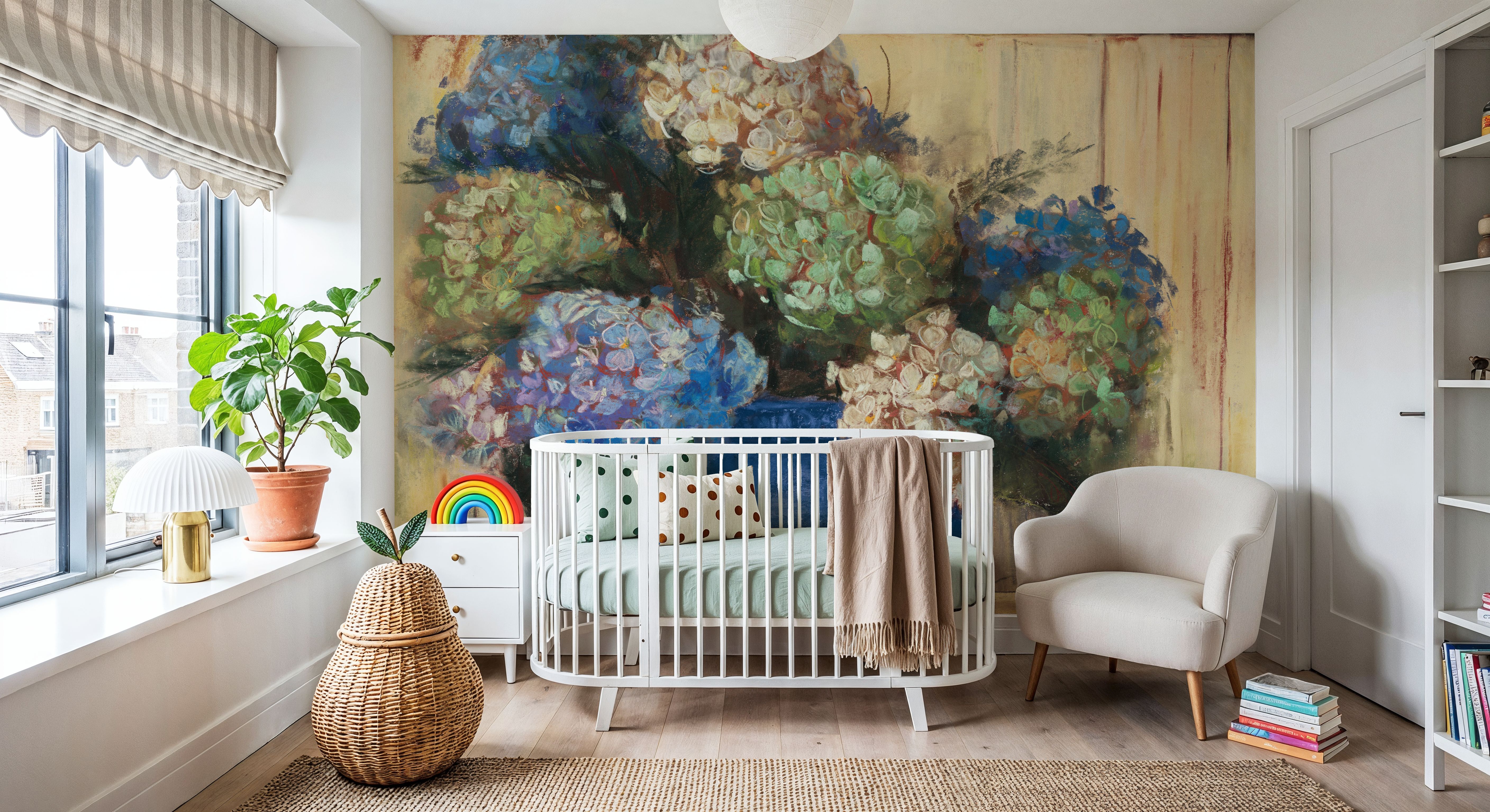 Summer Hydrangea Blue Pot