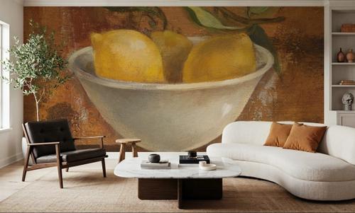 Lemons in Old Bowl