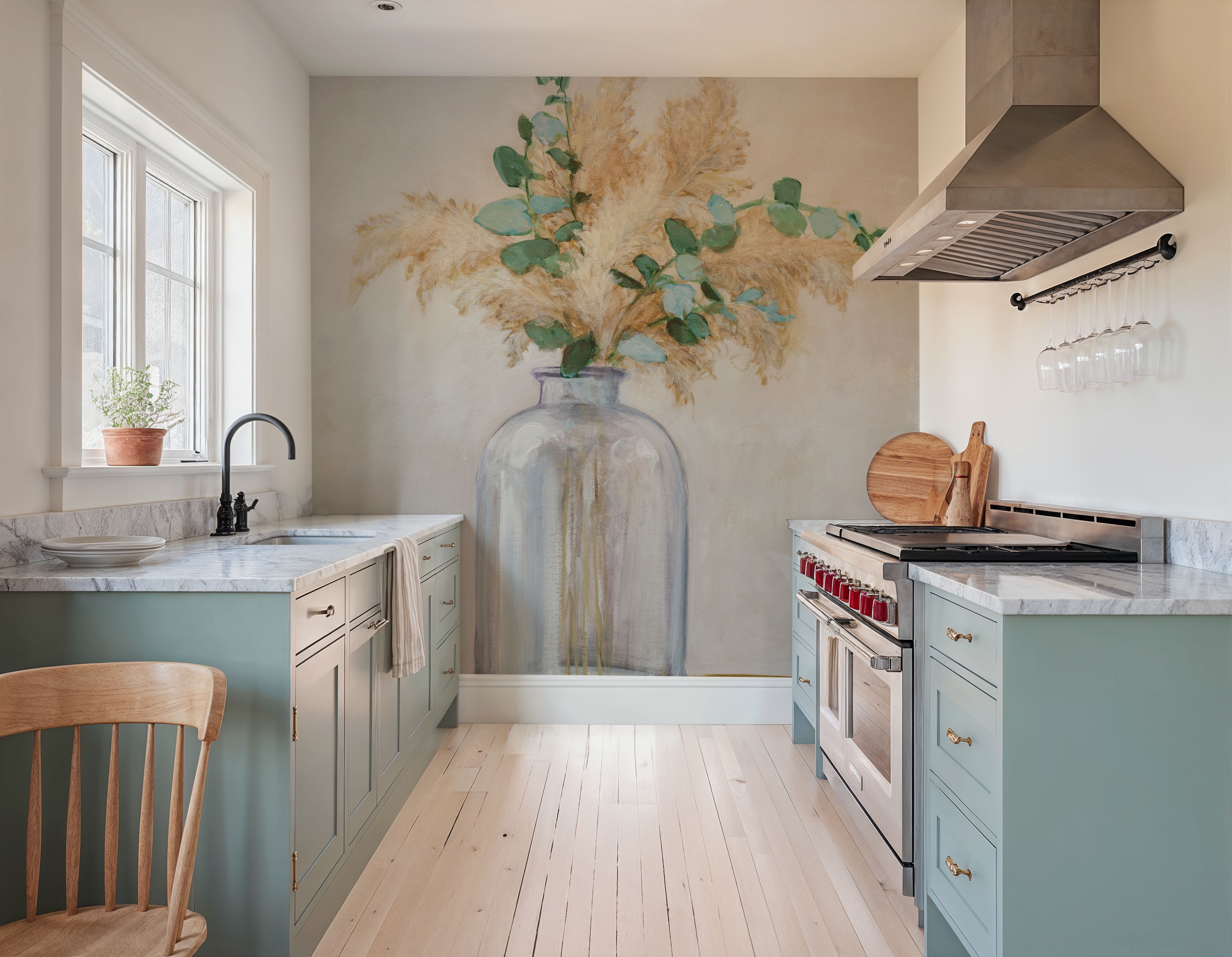 Pampas and Eucalyptus Bouquet