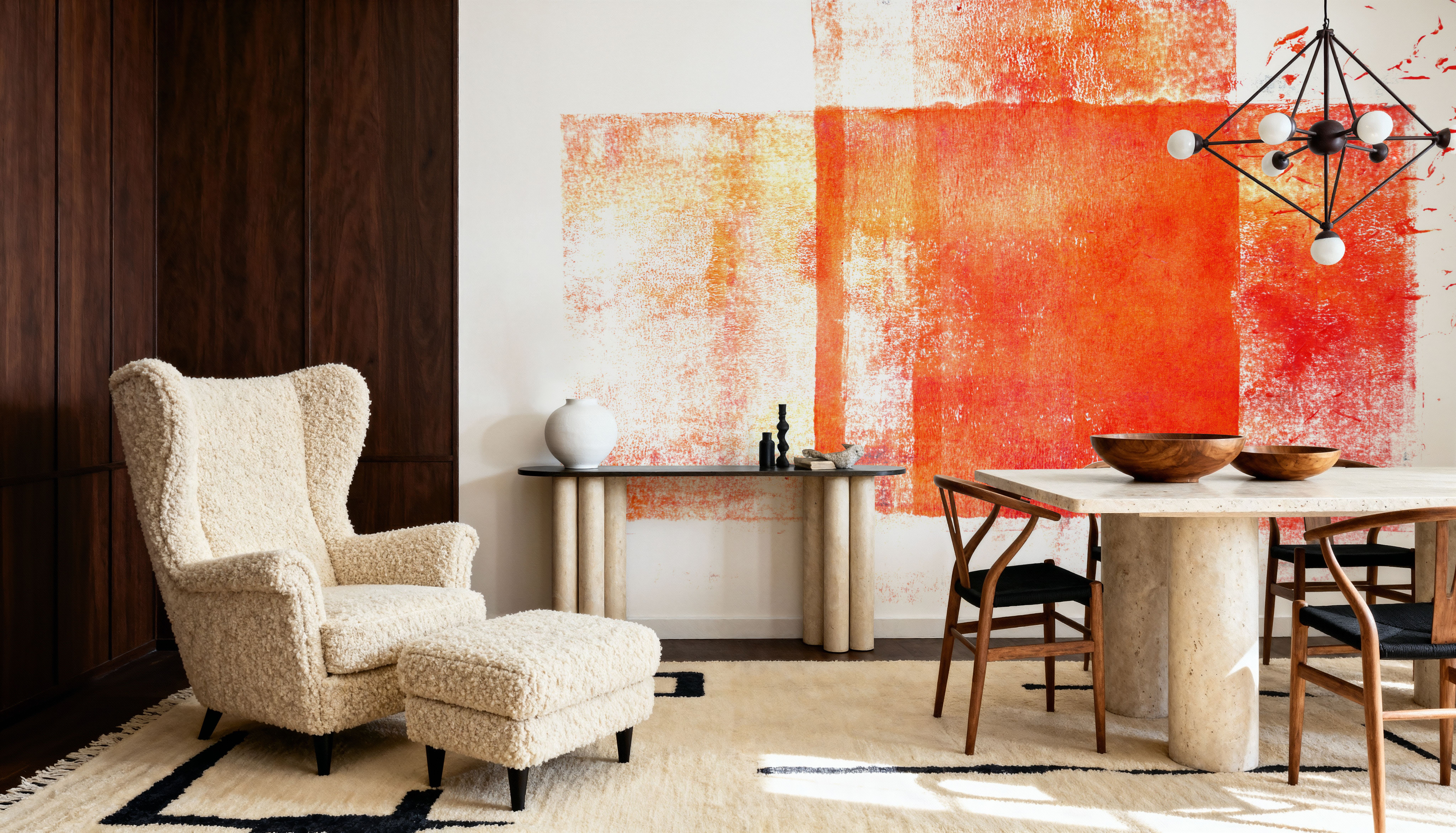 Rustic Red Geometry