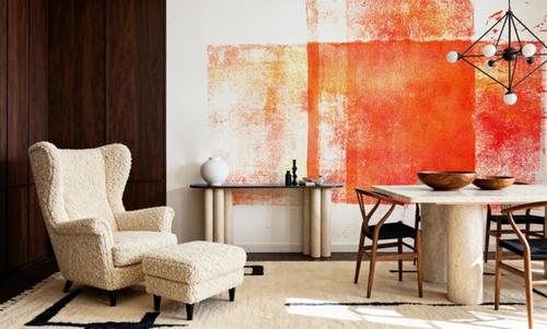 Rustic Red Geometry