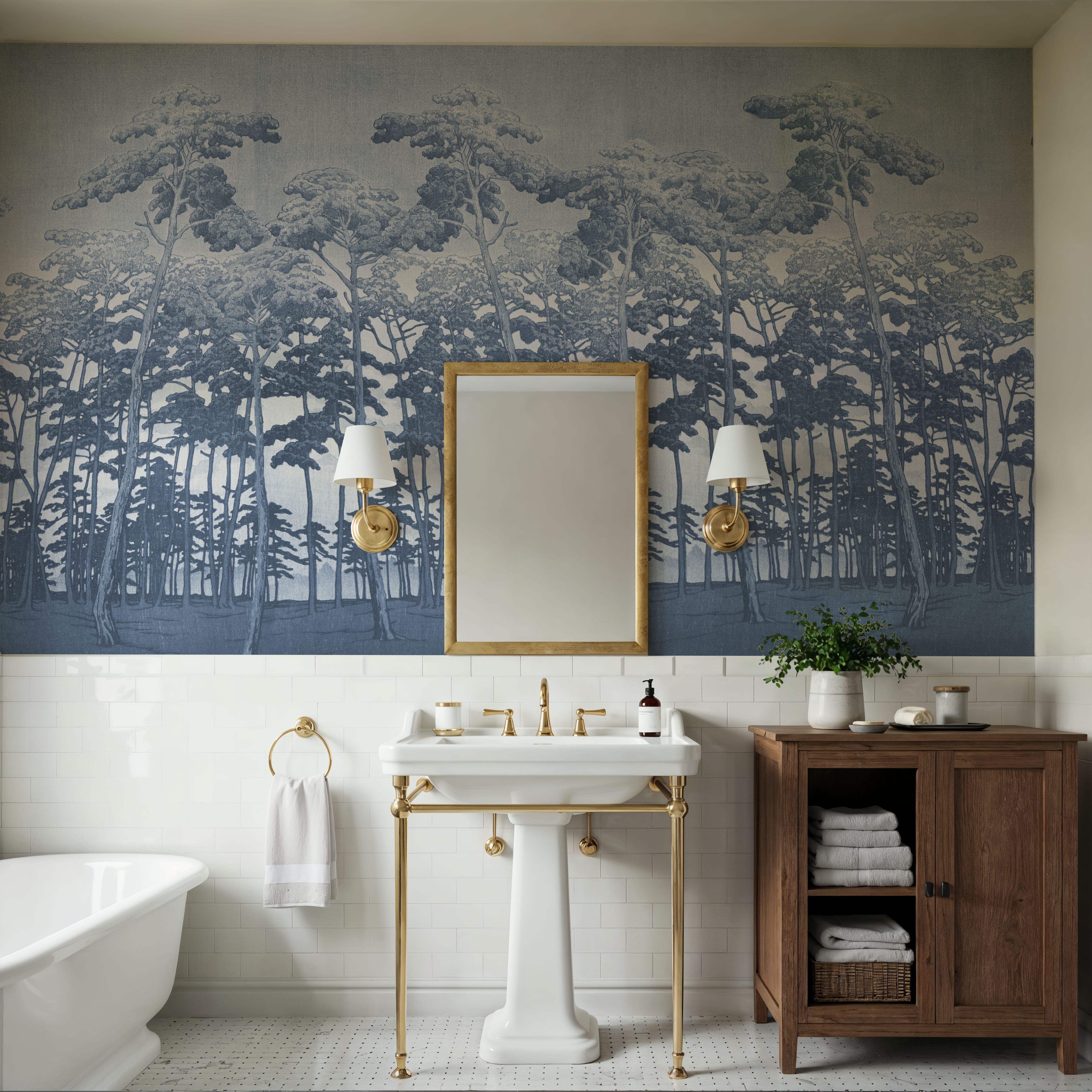 Tranquil Pinescape, Sky