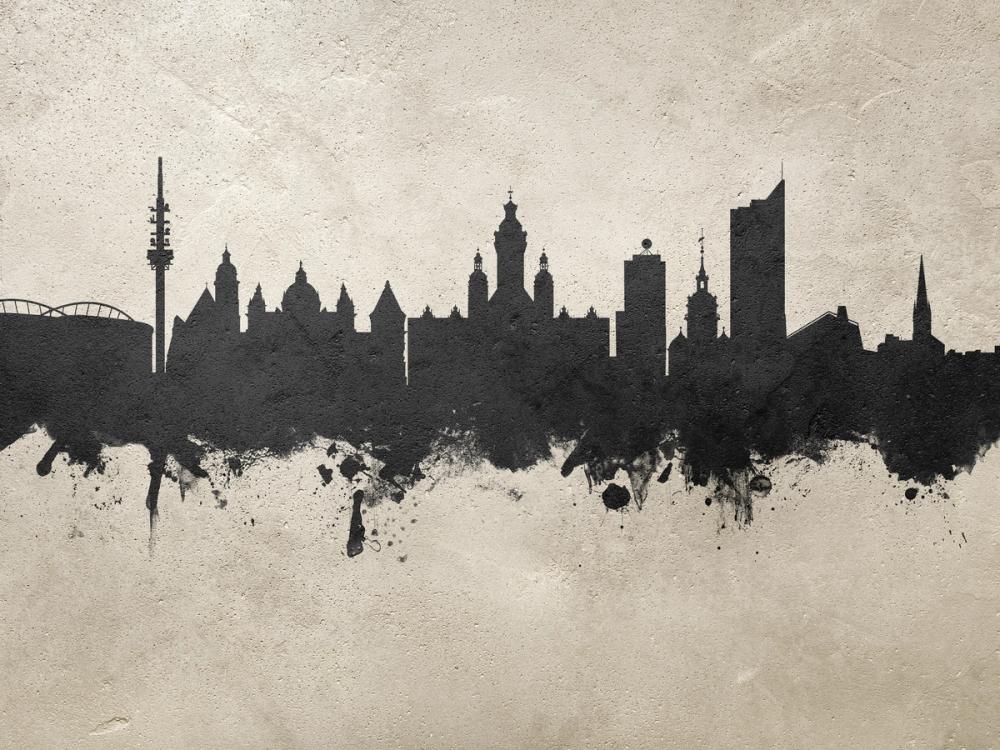 Leipzig Germany Skyline Concrete