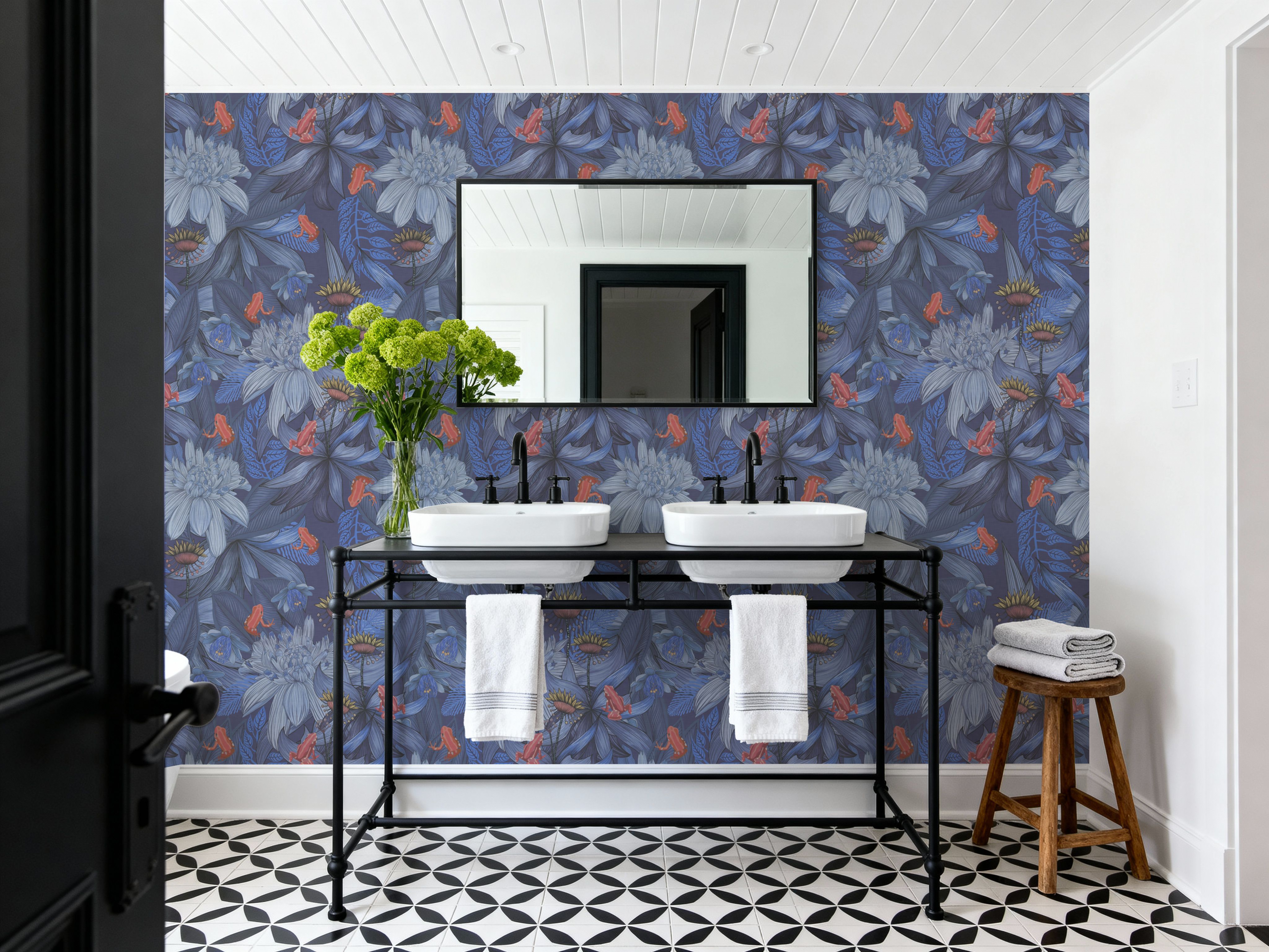 Blue Plants & Red Frogs