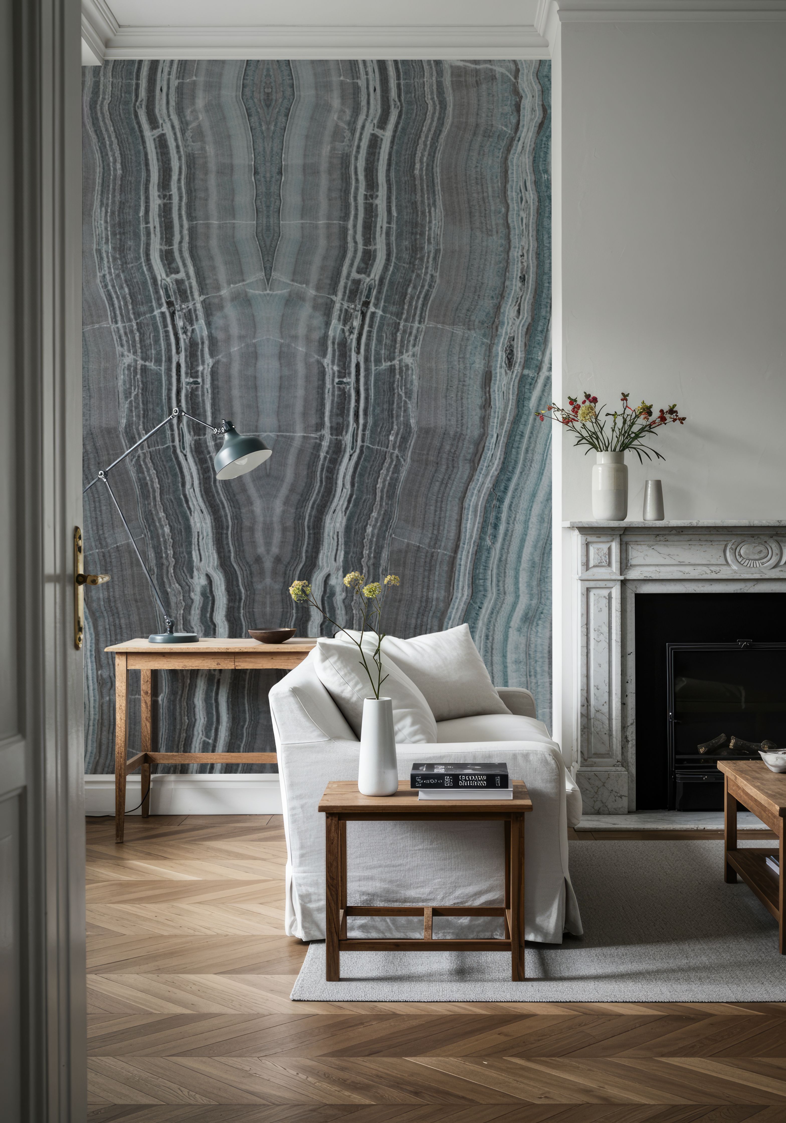 Onyx Mirage Bookmatched, Teal